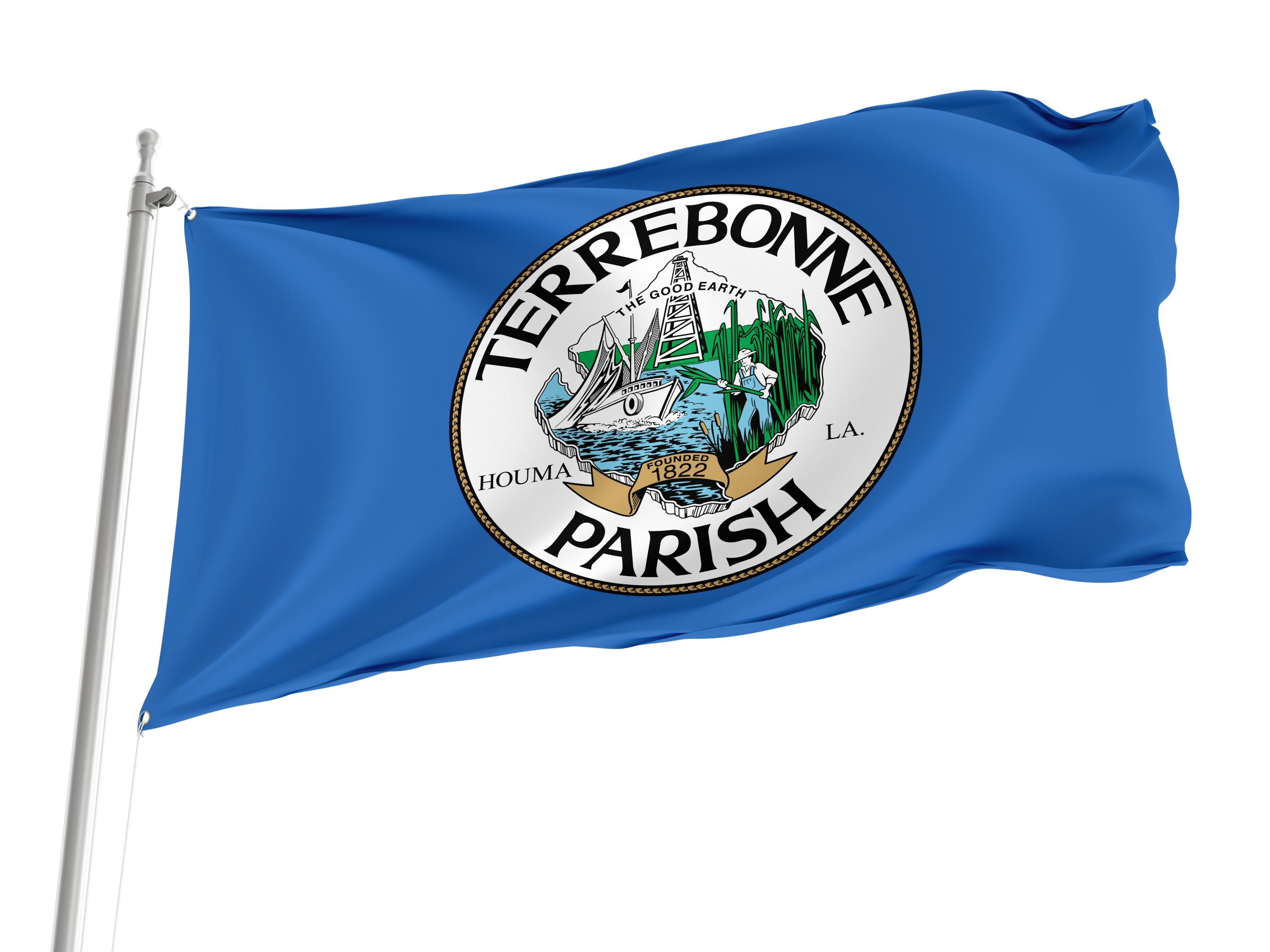 Terrebonne Parish Flag for Indoor & Outdoor Use