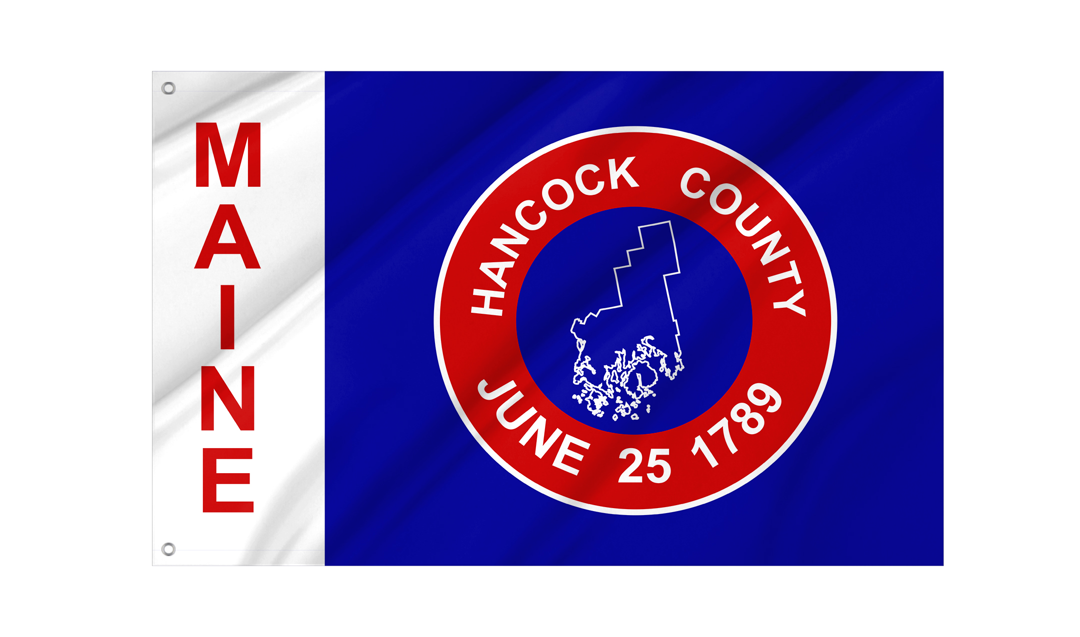 Hancock County Flag for Indoor & Outdoor Use