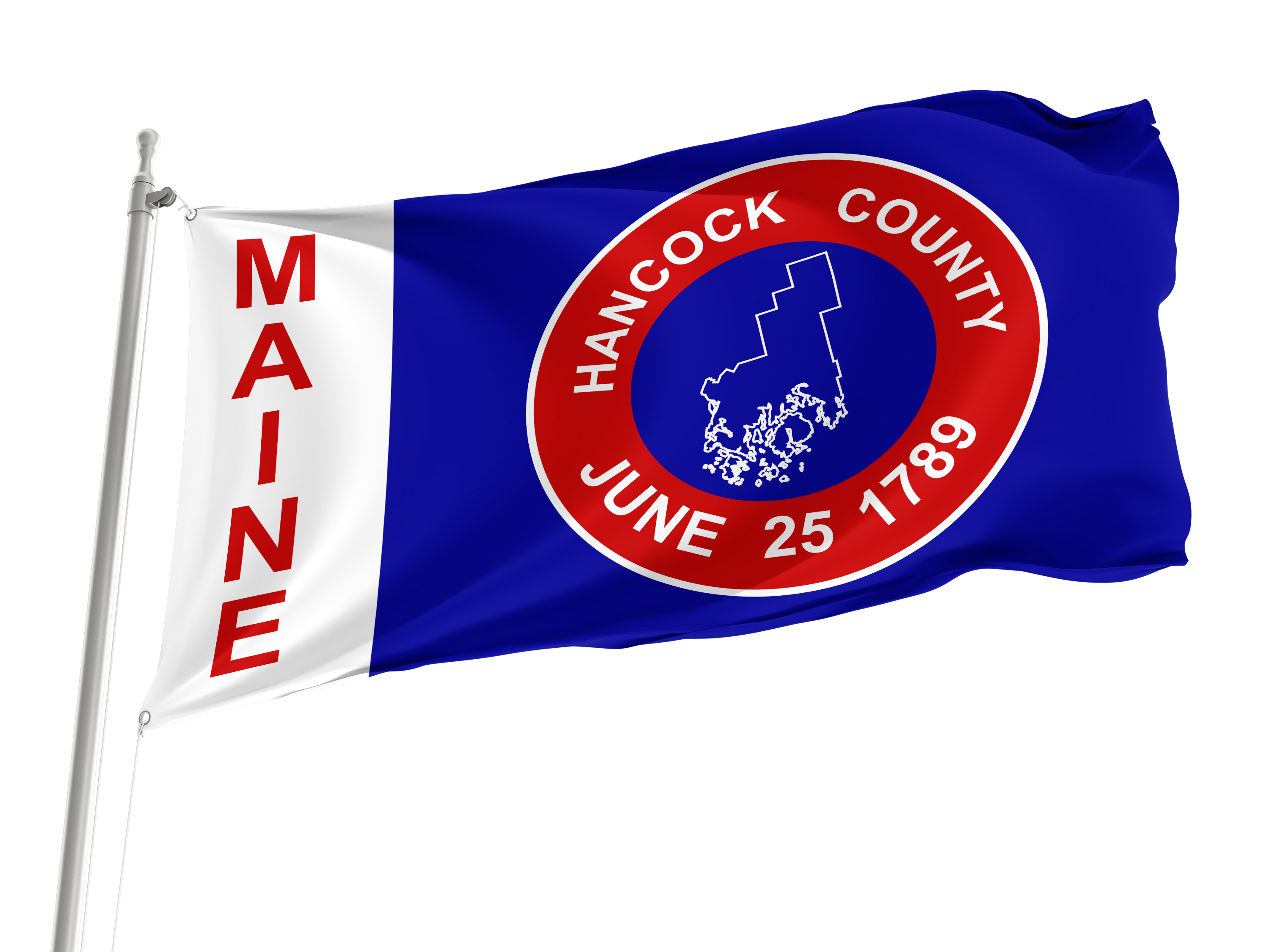 Hancock County Flag for Indoor & Outdoor Use