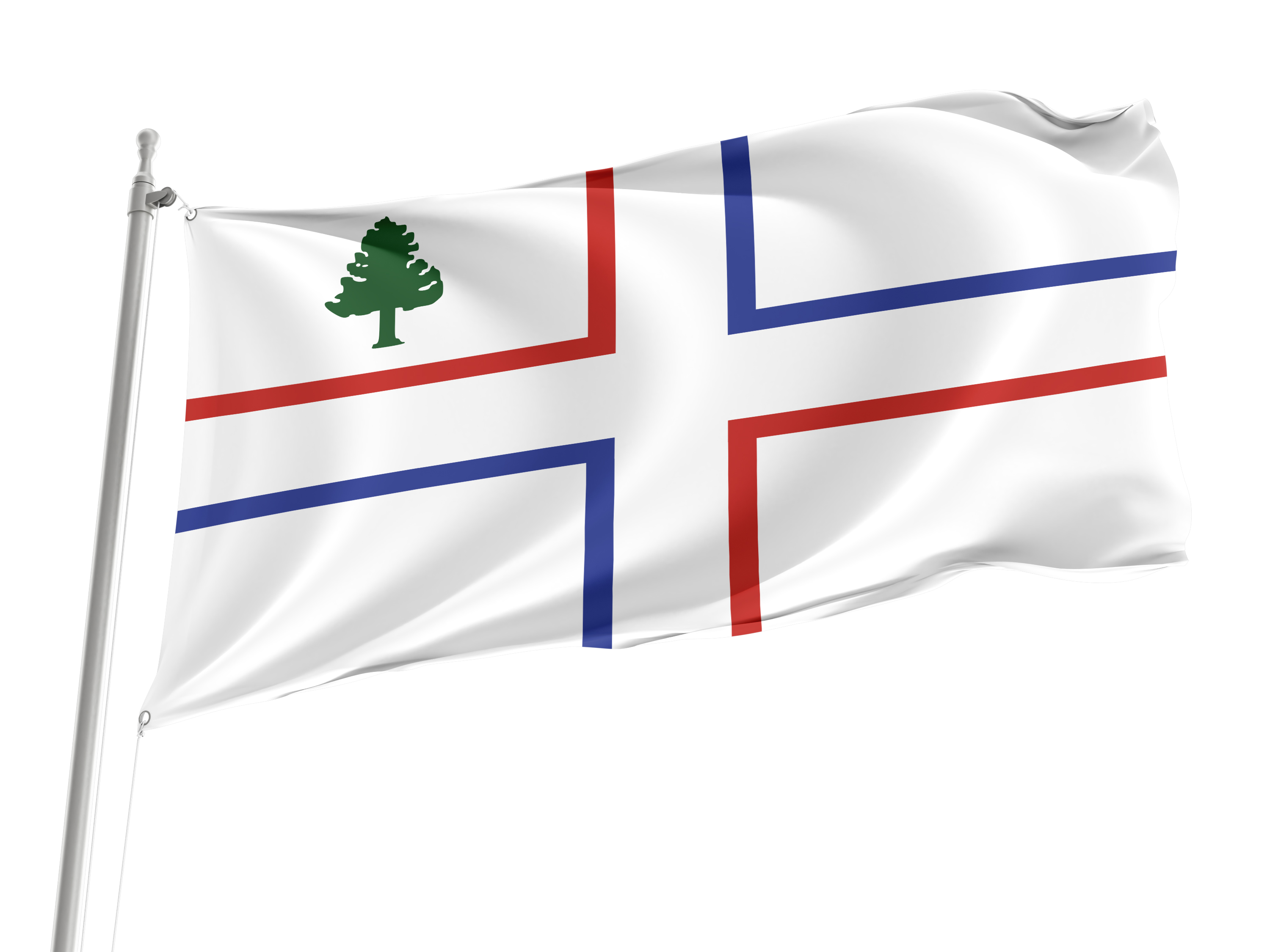 Huguenots of Maine Flag for Indoor & Outdoor Use