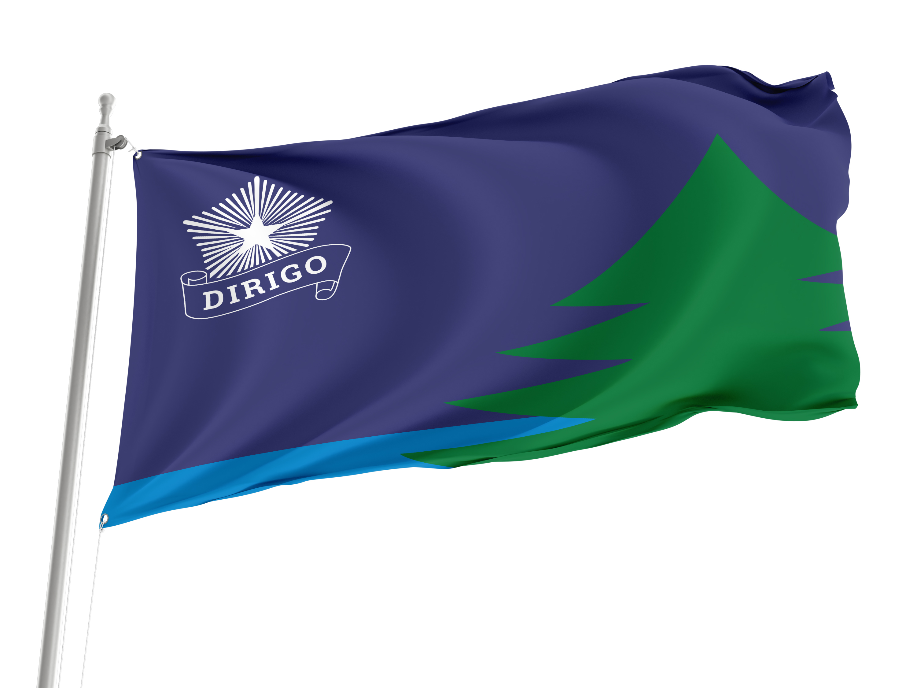 Maine Bicentennial Flag for Indoor & Outdoor Use