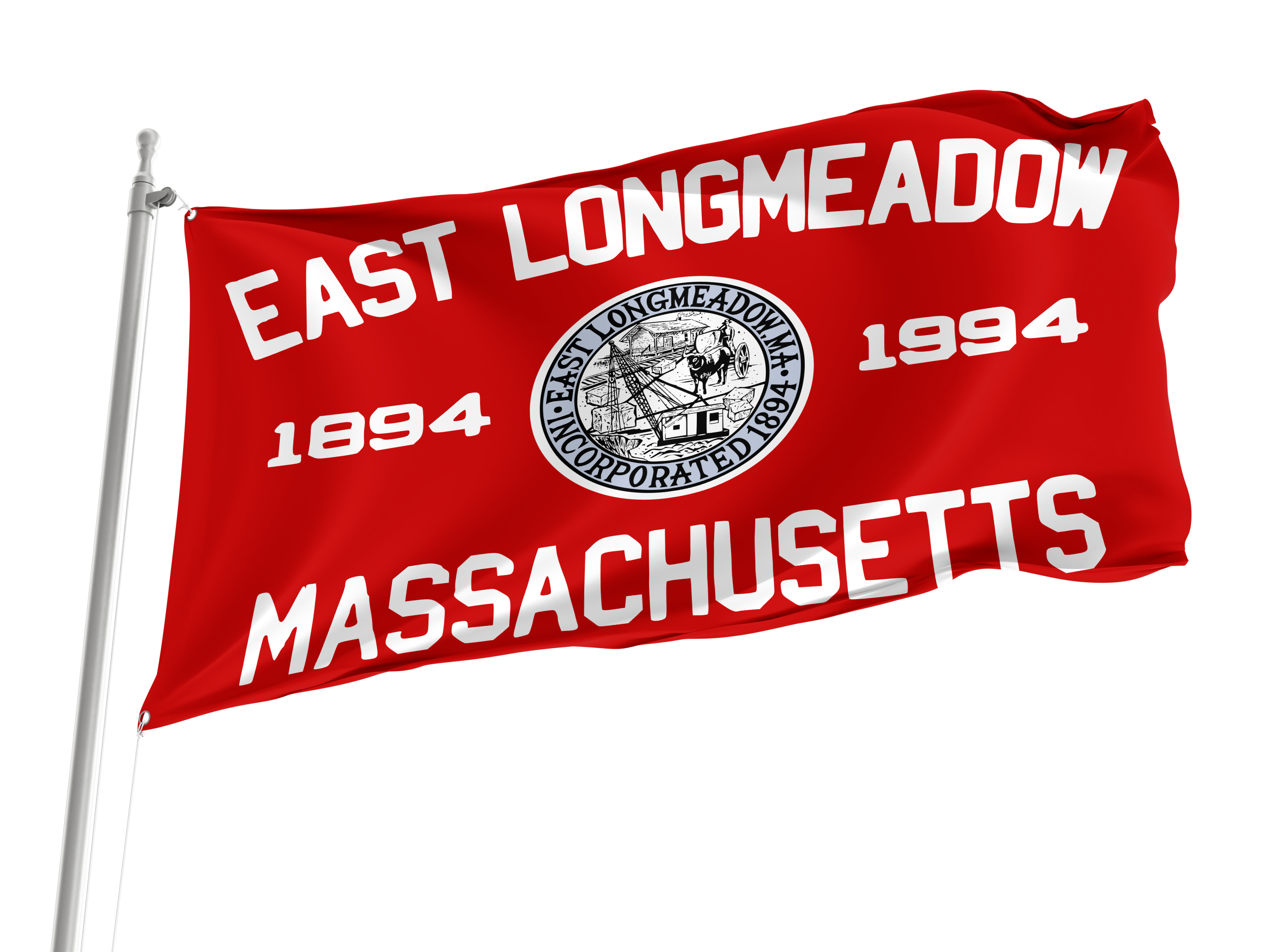 East Longmeadow Flag for Indoor & Outdoor Use