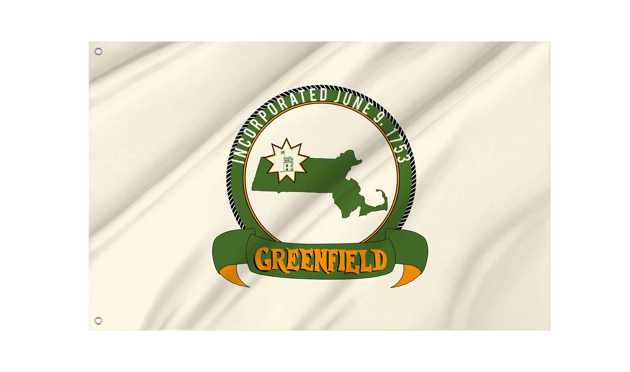 Greenfield Flag for Indoor & Outdoor Use