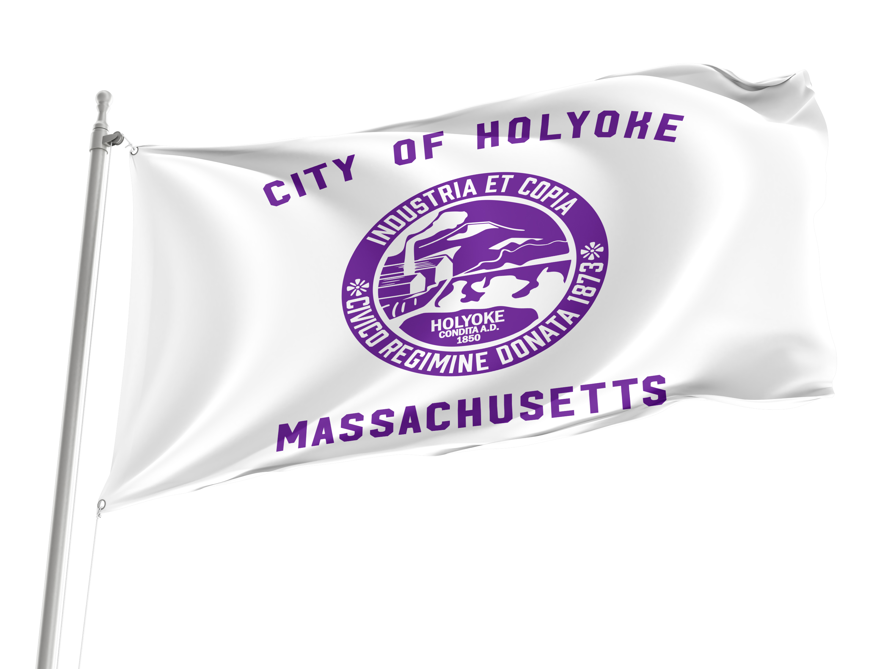 Holyoke City Flag for Indoor & Outdoor Use