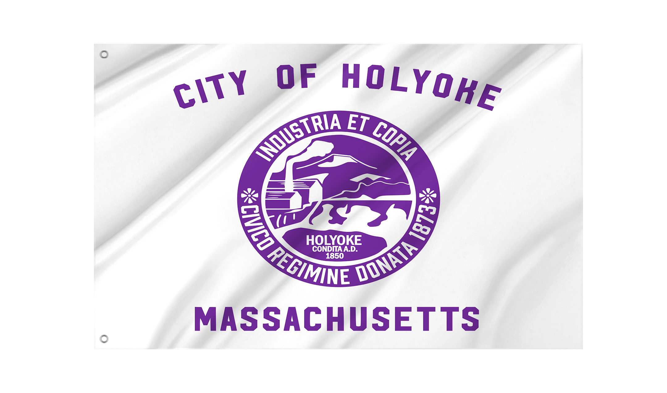 Holyoke City Flag for Indoor & Outdoor Use