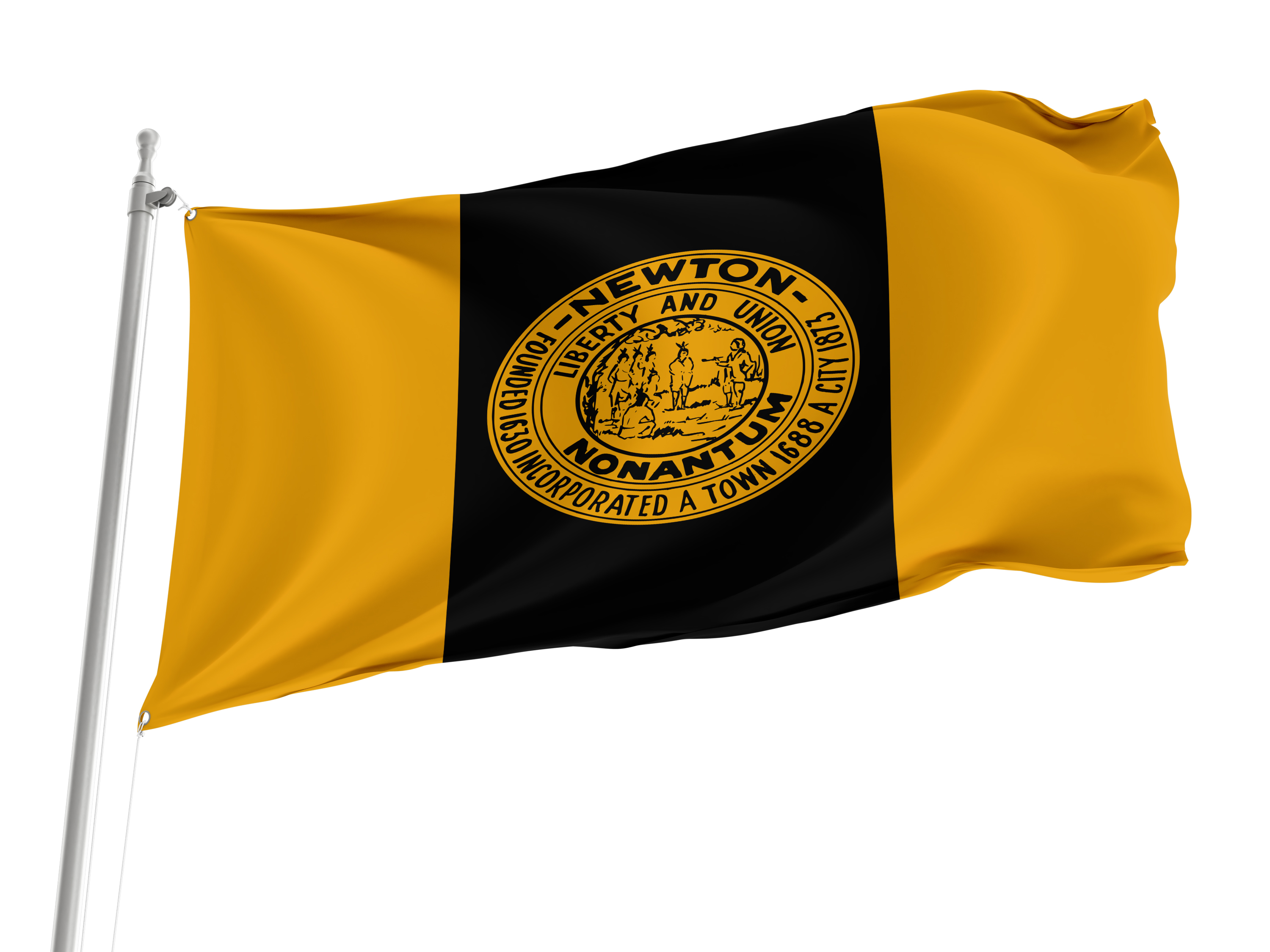 Newton, Massachusetts Flag for Indoor & Outdoor Use