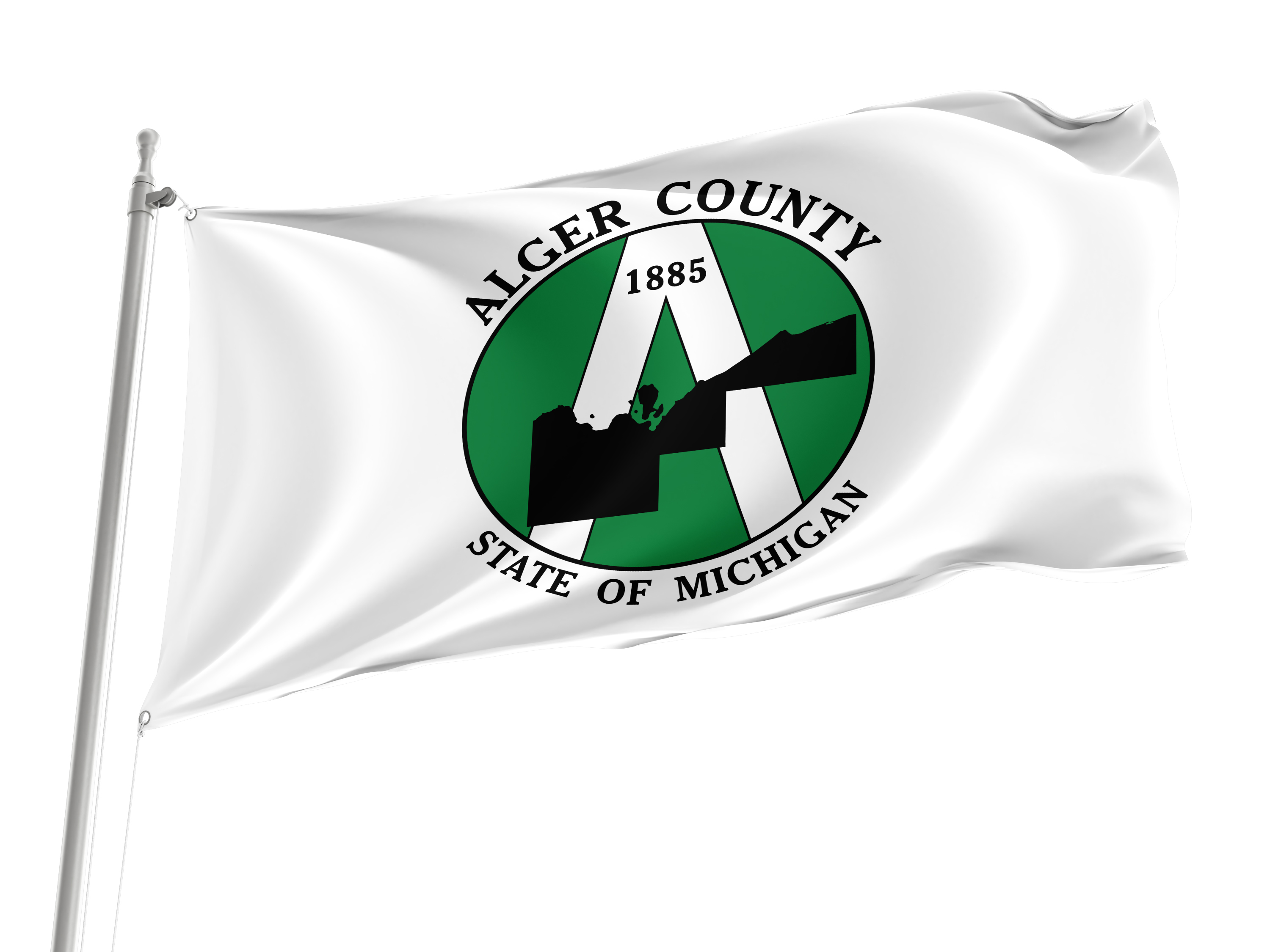 Alger County Flag for Indoor & Outdoor Use
