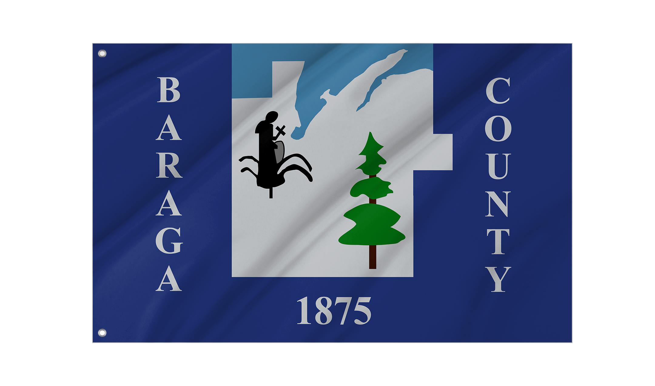 Baraga County Flag for Indoor & Outdoor Use