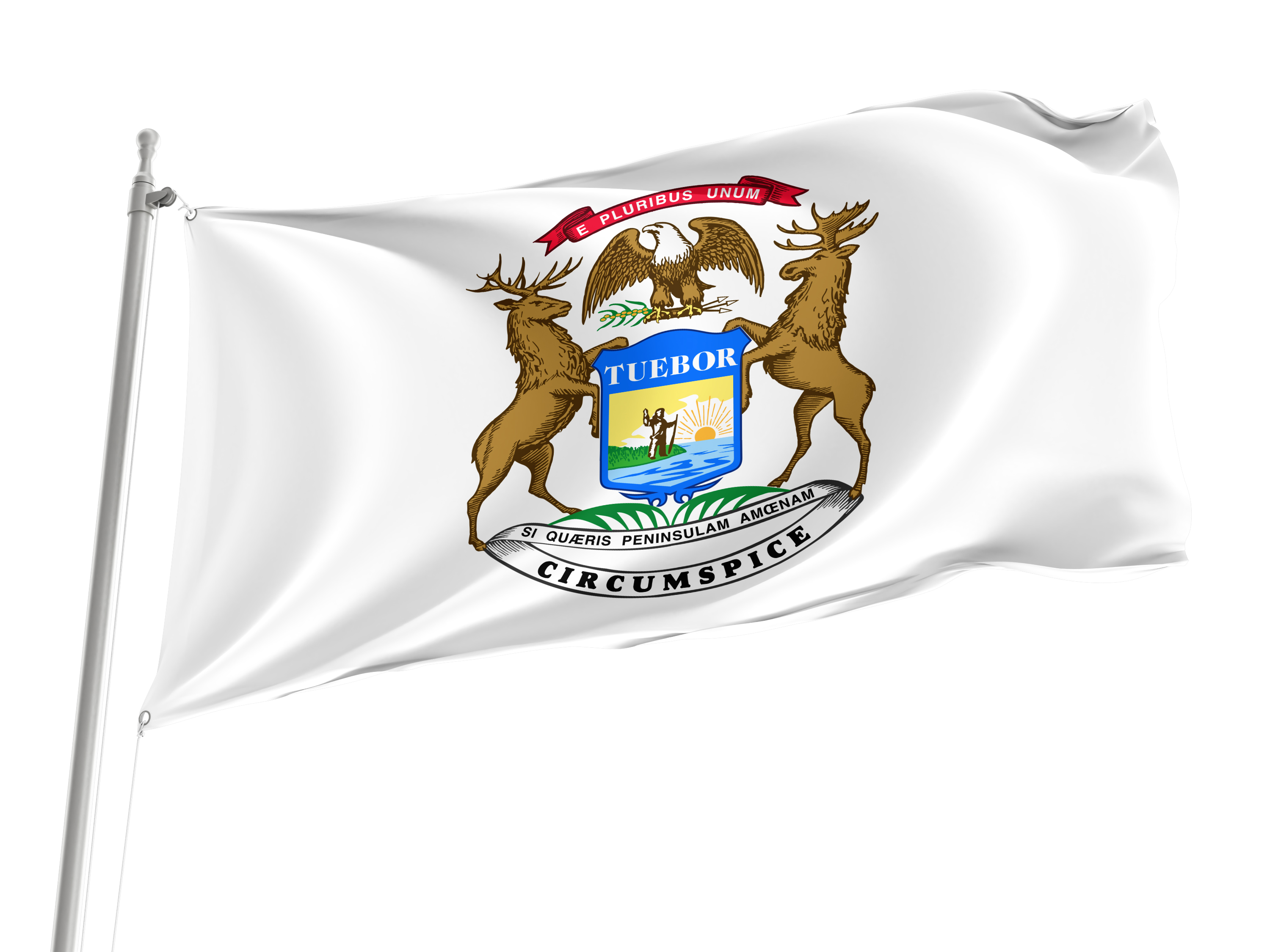Governor of Michigan Flag for Indoor & Outdoor Use