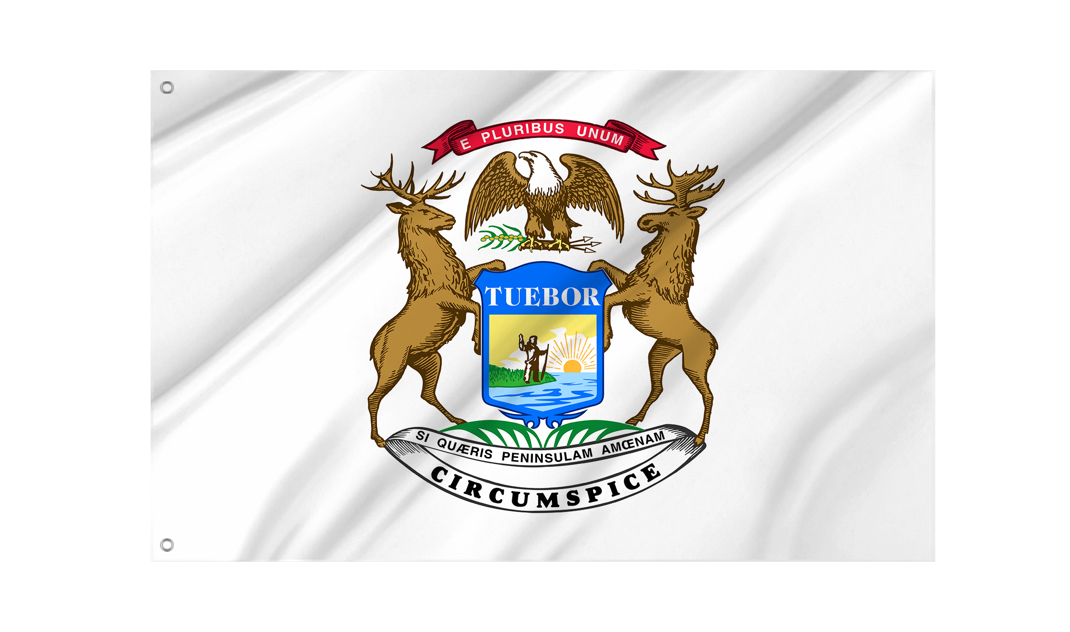 Governor of Michigan Flag for Indoor & Outdoor Use