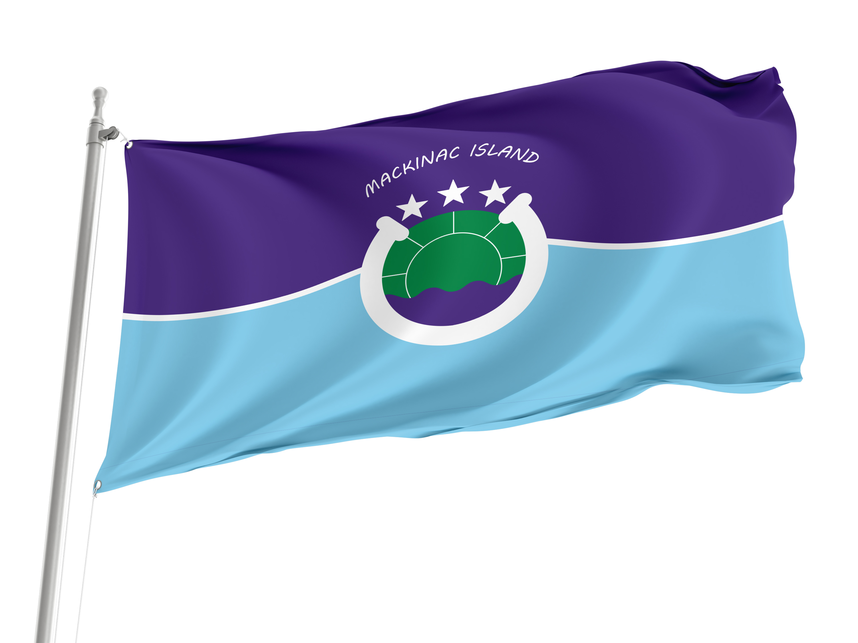 Mackinac Island Flag for Indoor & Outdoor Use