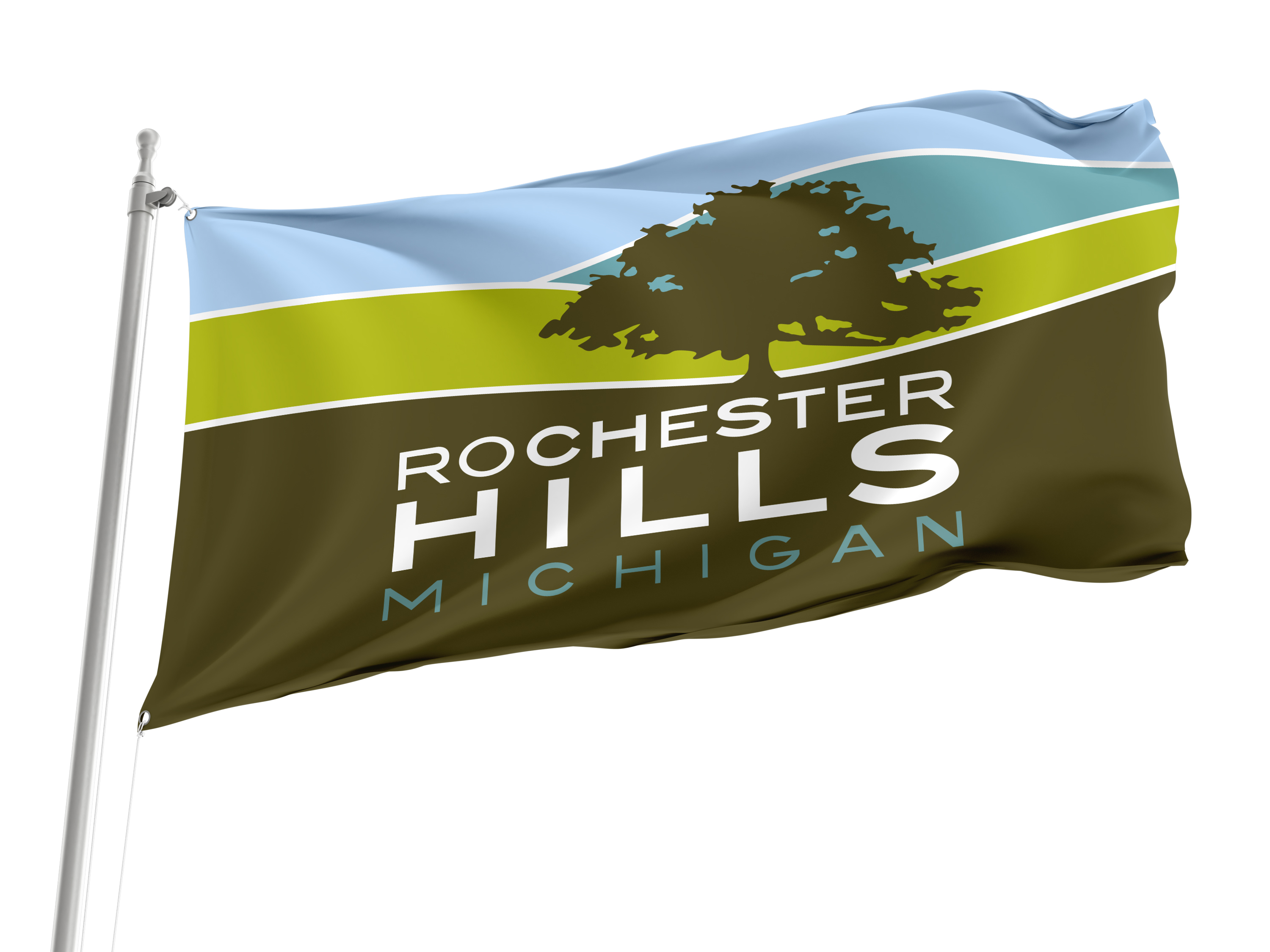 Rochester Hills Flag for Indoor & Outdoor Use