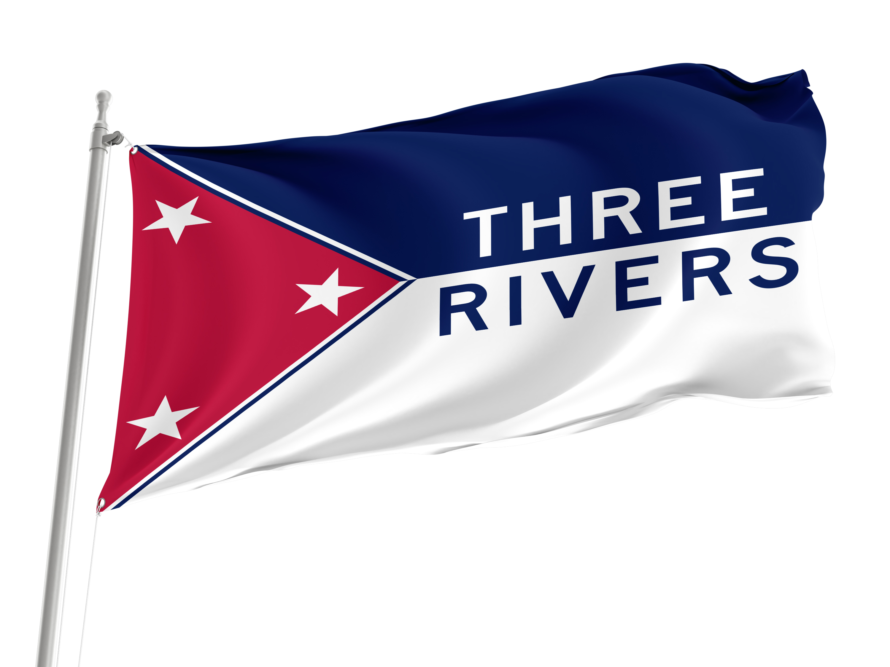 Three Rivers Flag for Indoor & Outdoor Use