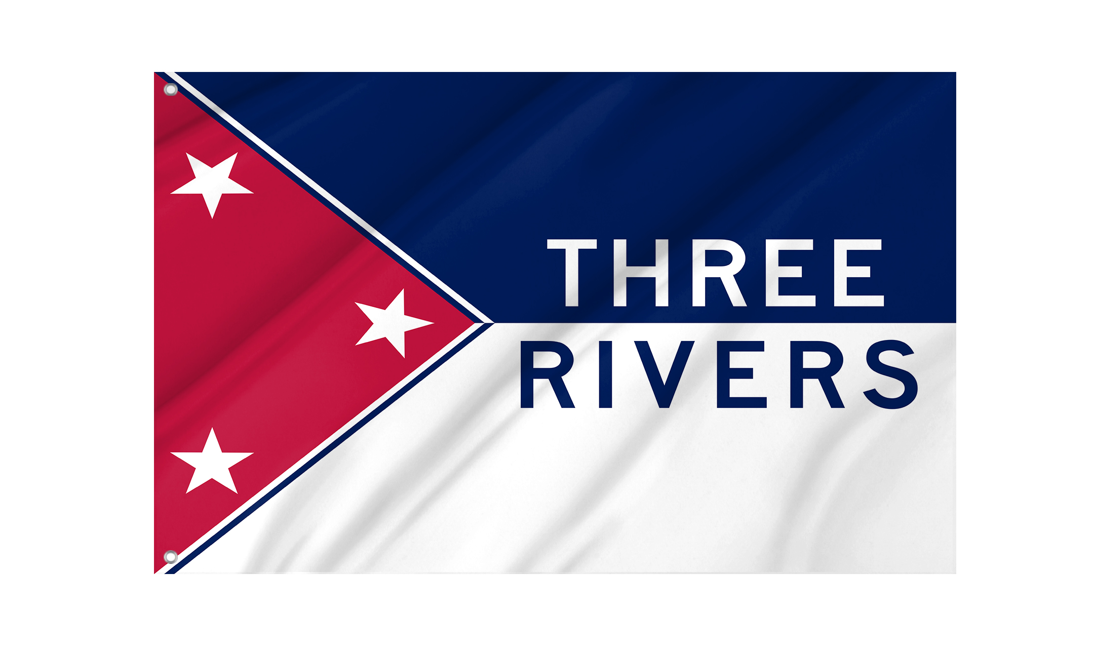 Three Rivers Flag for Indoor & Outdoor Use
