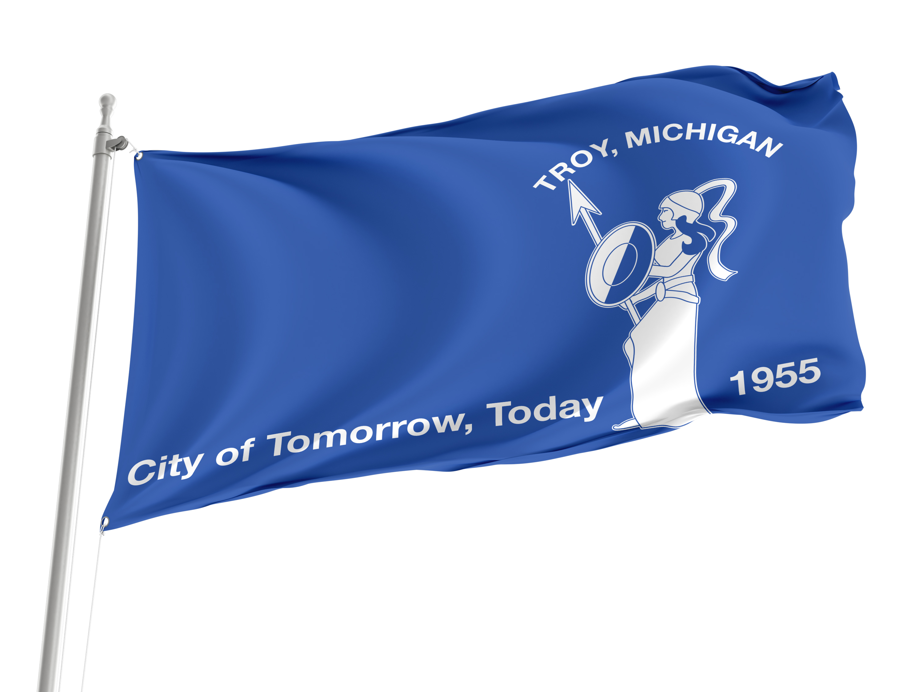 Troy, Michigan Flag for Indoor & Outdoor Use