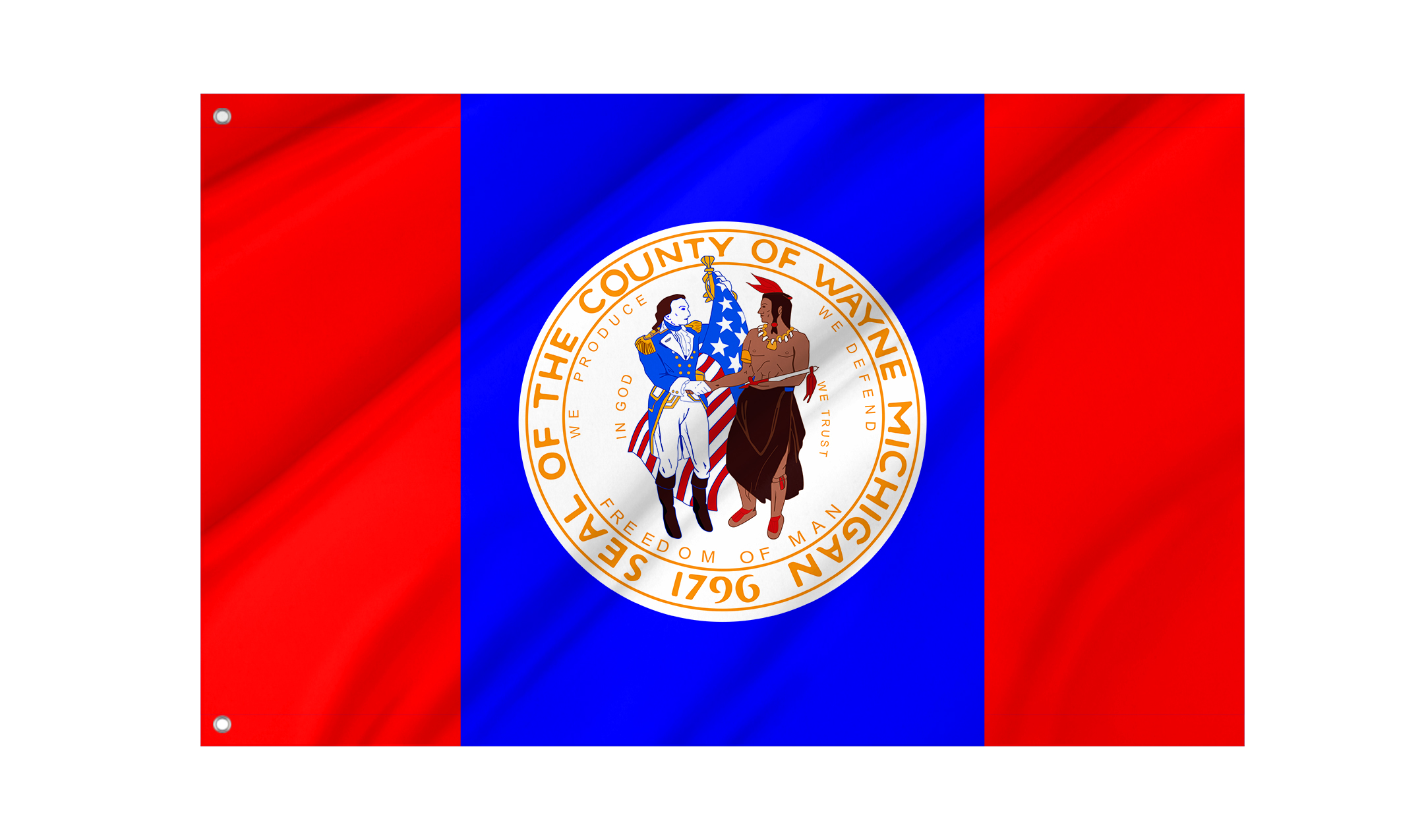 Wayne County Flag for Indoor & Outdoor Use