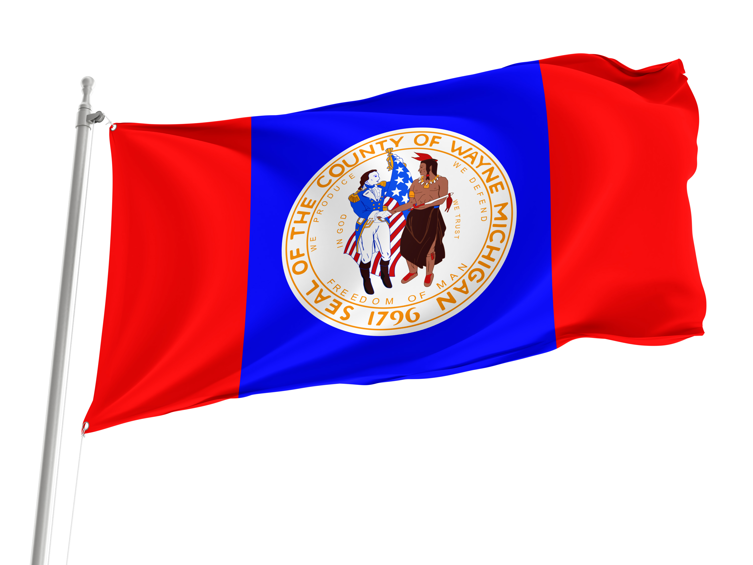 Wayne County Flag for Indoor & Outdoor Use