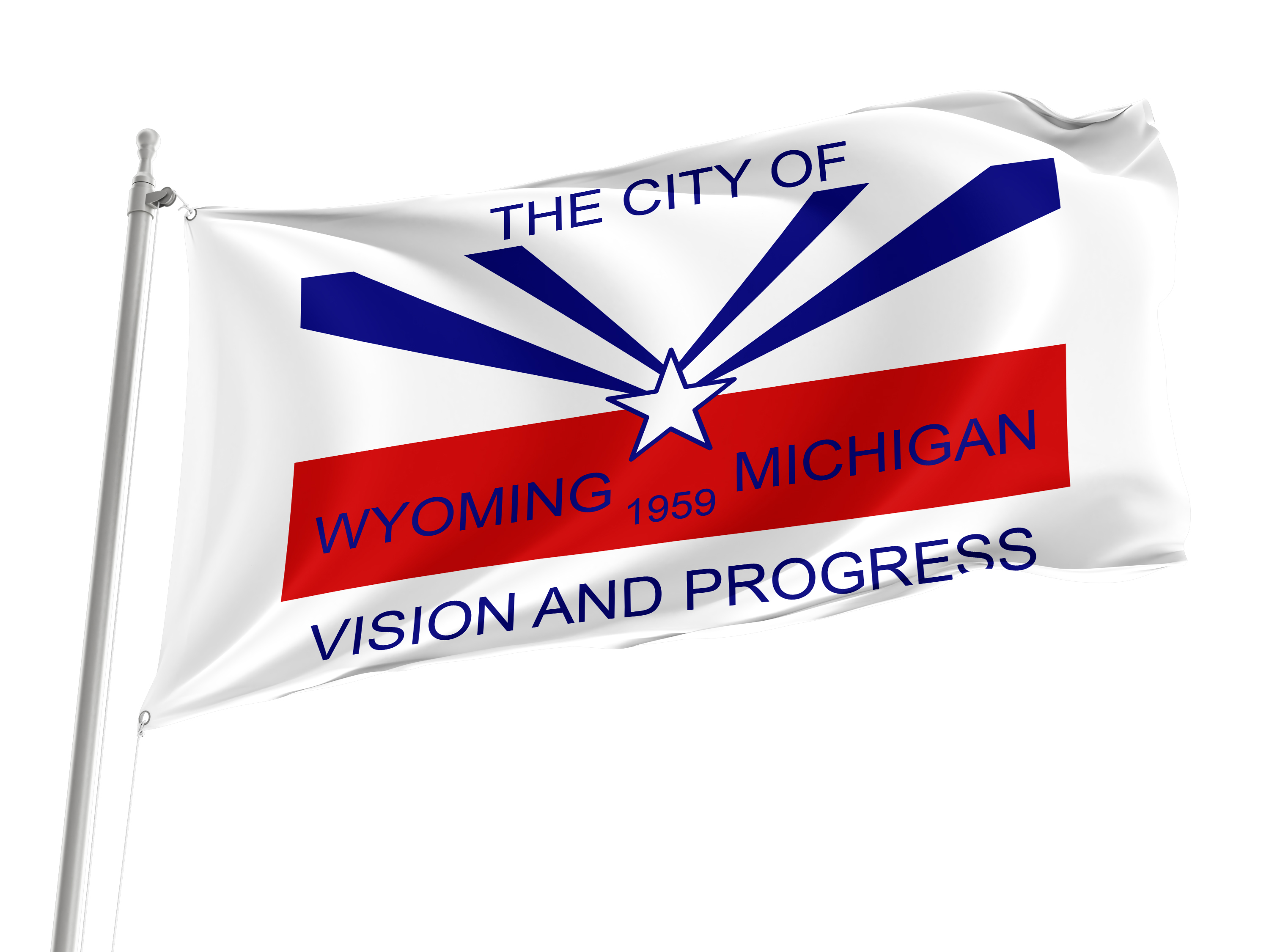 Wyoming City Flag for Indoor & Outdoor Use