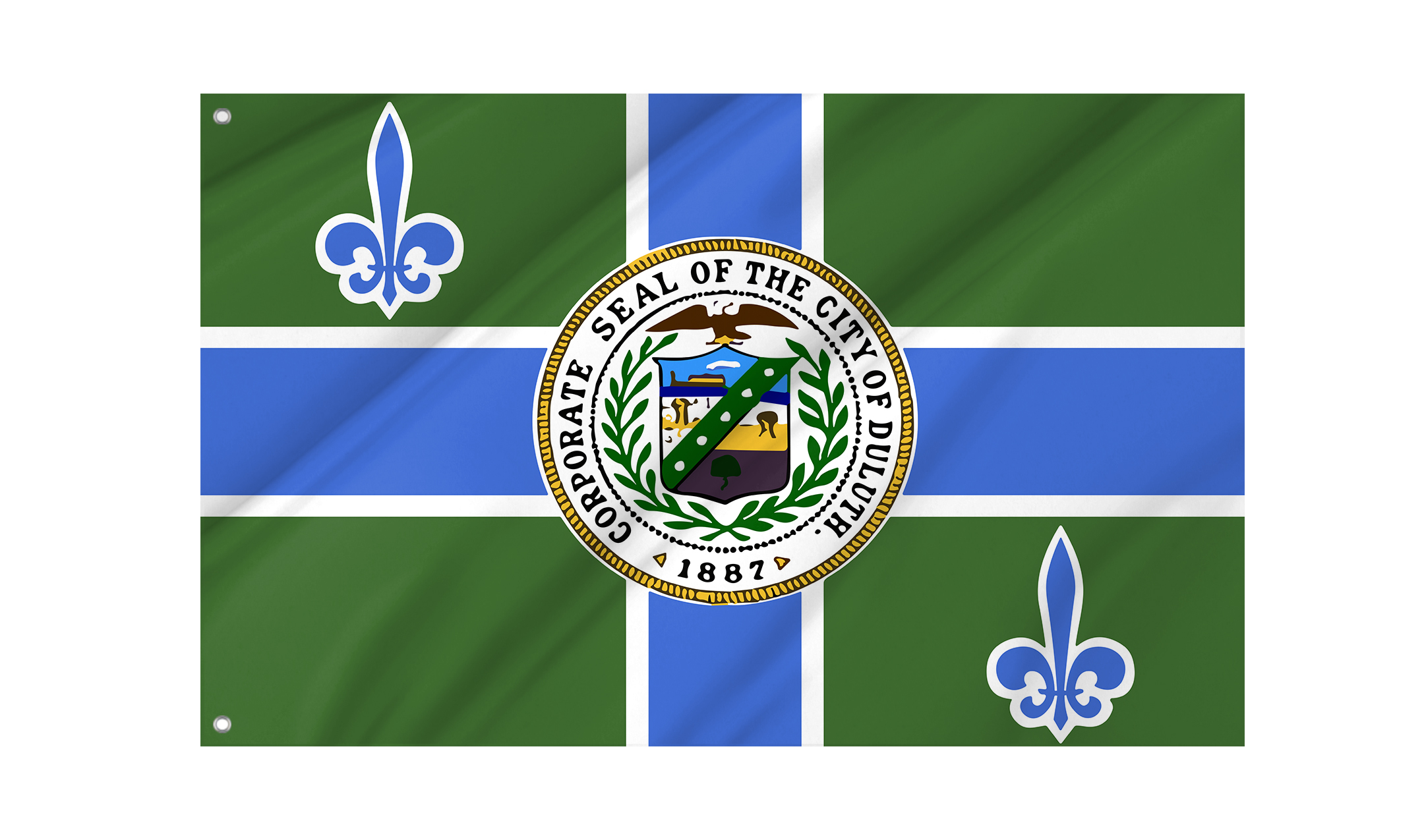 Duluth, Minnesota 1979-2019 Flag for Indoor & Outdoor Use
