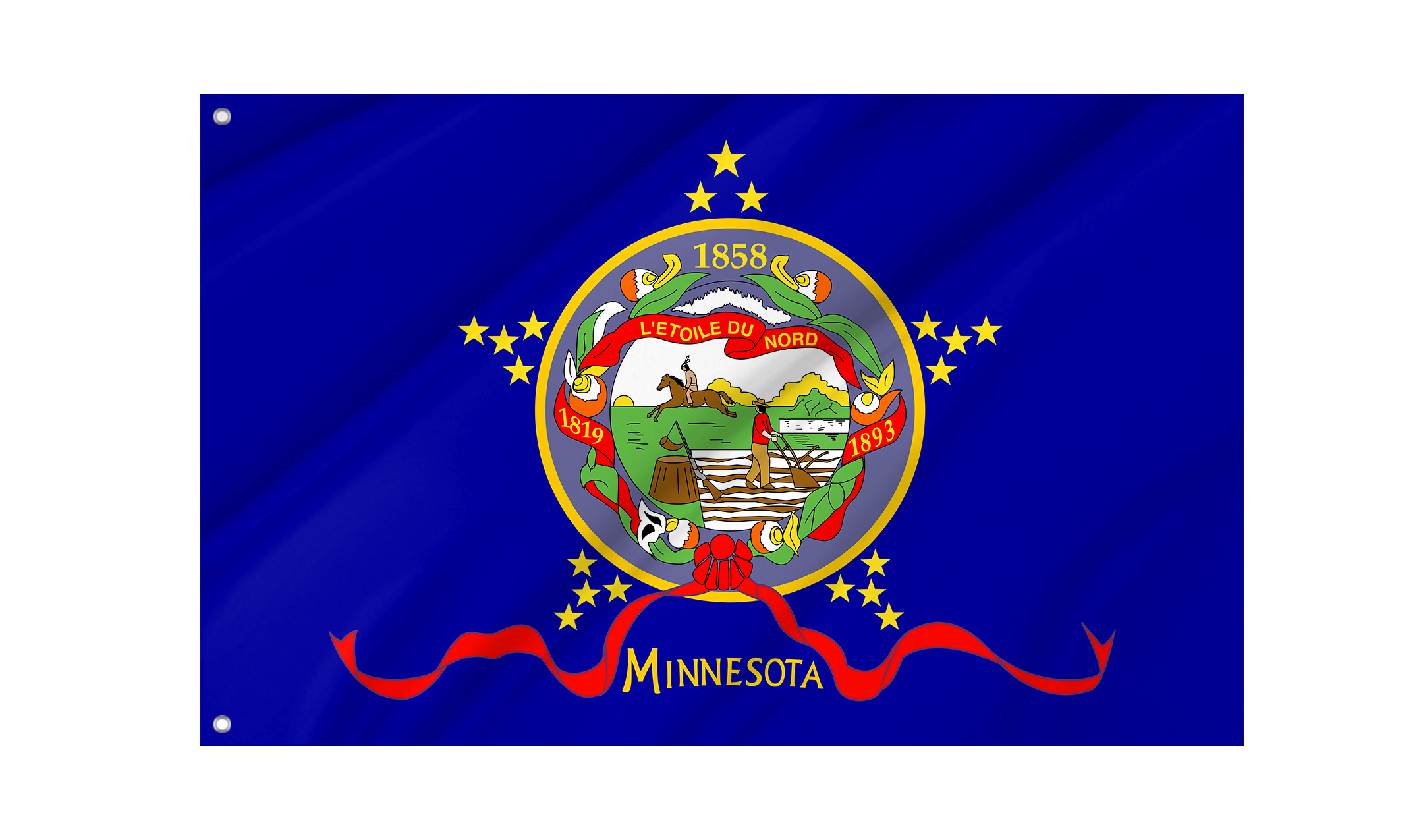 Minnesota 1893 Flag for Indoor & Outdoor Use