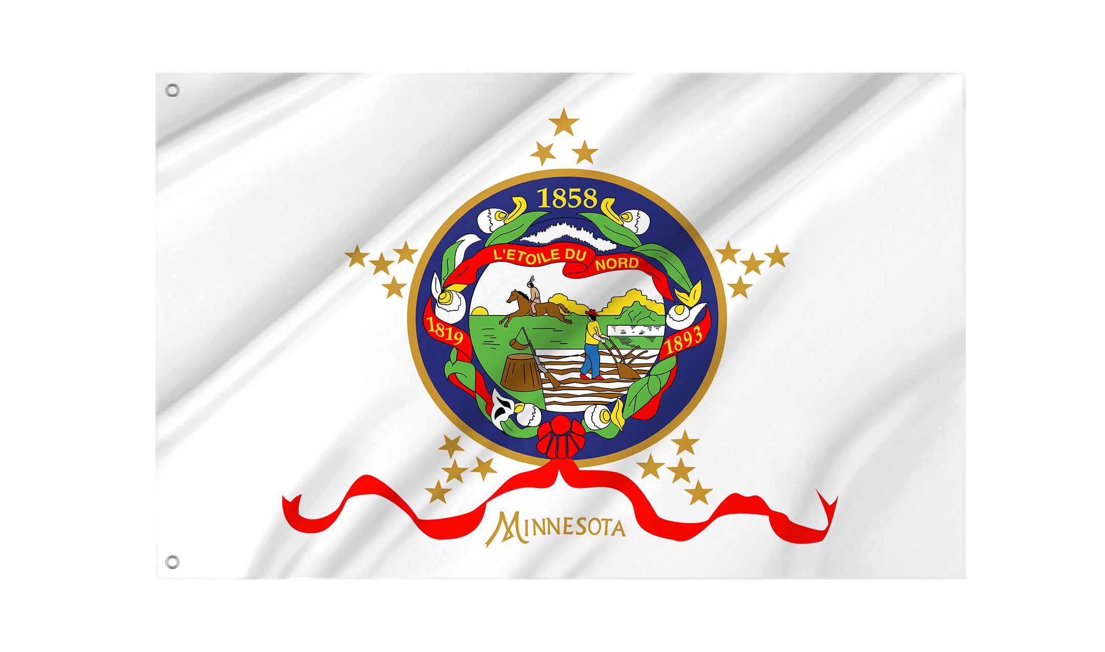 Minnesota 1893-1957 Flag for Indoor & Outdoor Use