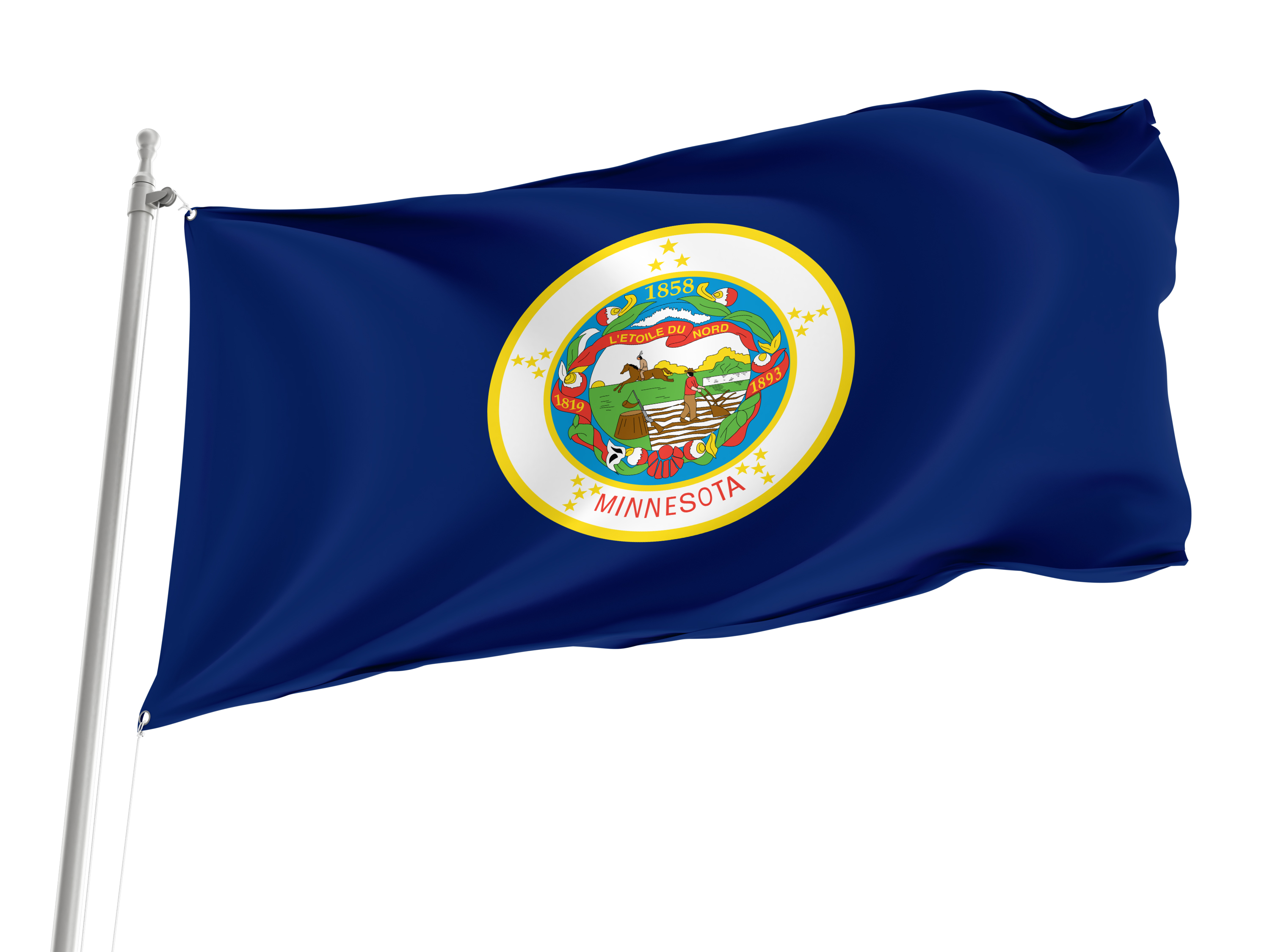 Minnesota 1957-1983 Flag for Indoor & Outdoor Use