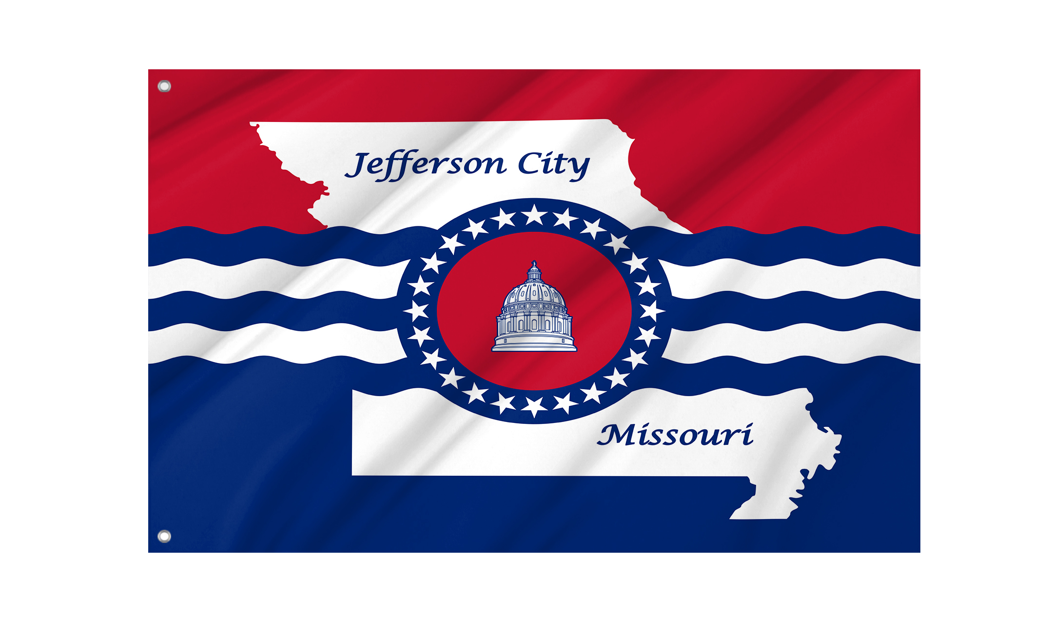 Jefferson City Flag for Indoor & Outdoor Use