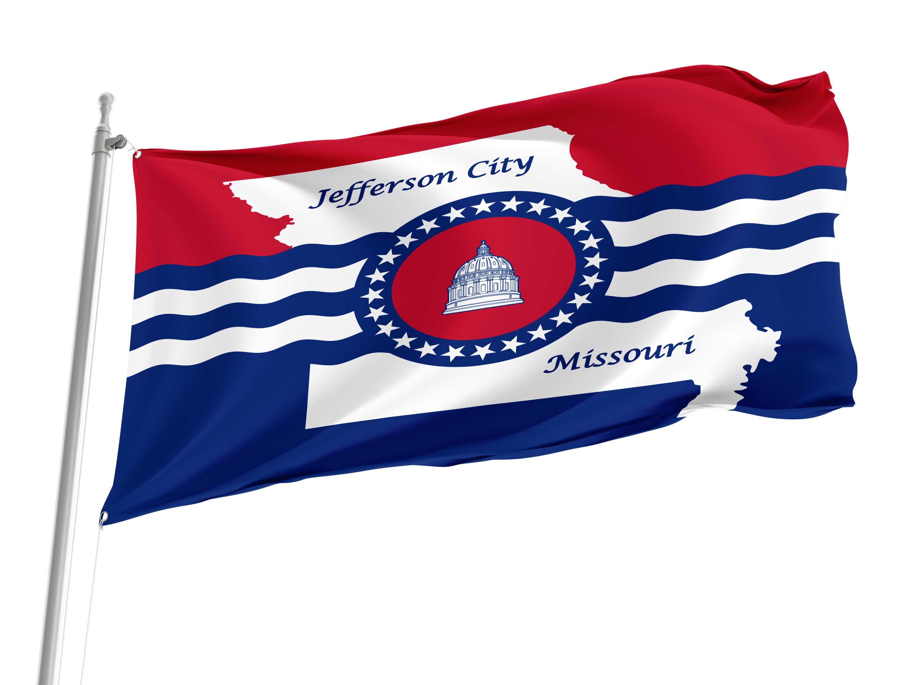 Jefferson City Flag for Indoor & Outdoor Use
