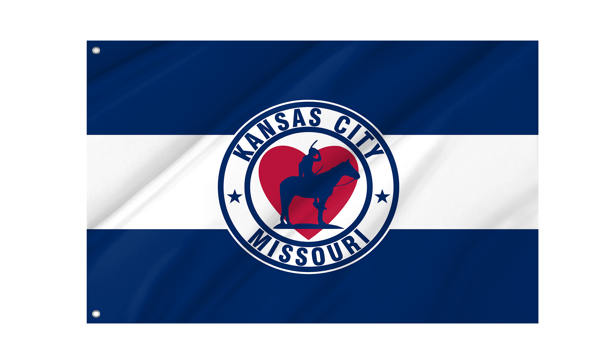Kansas City 1944-1972 Flag for Indoor & Outdoor Use