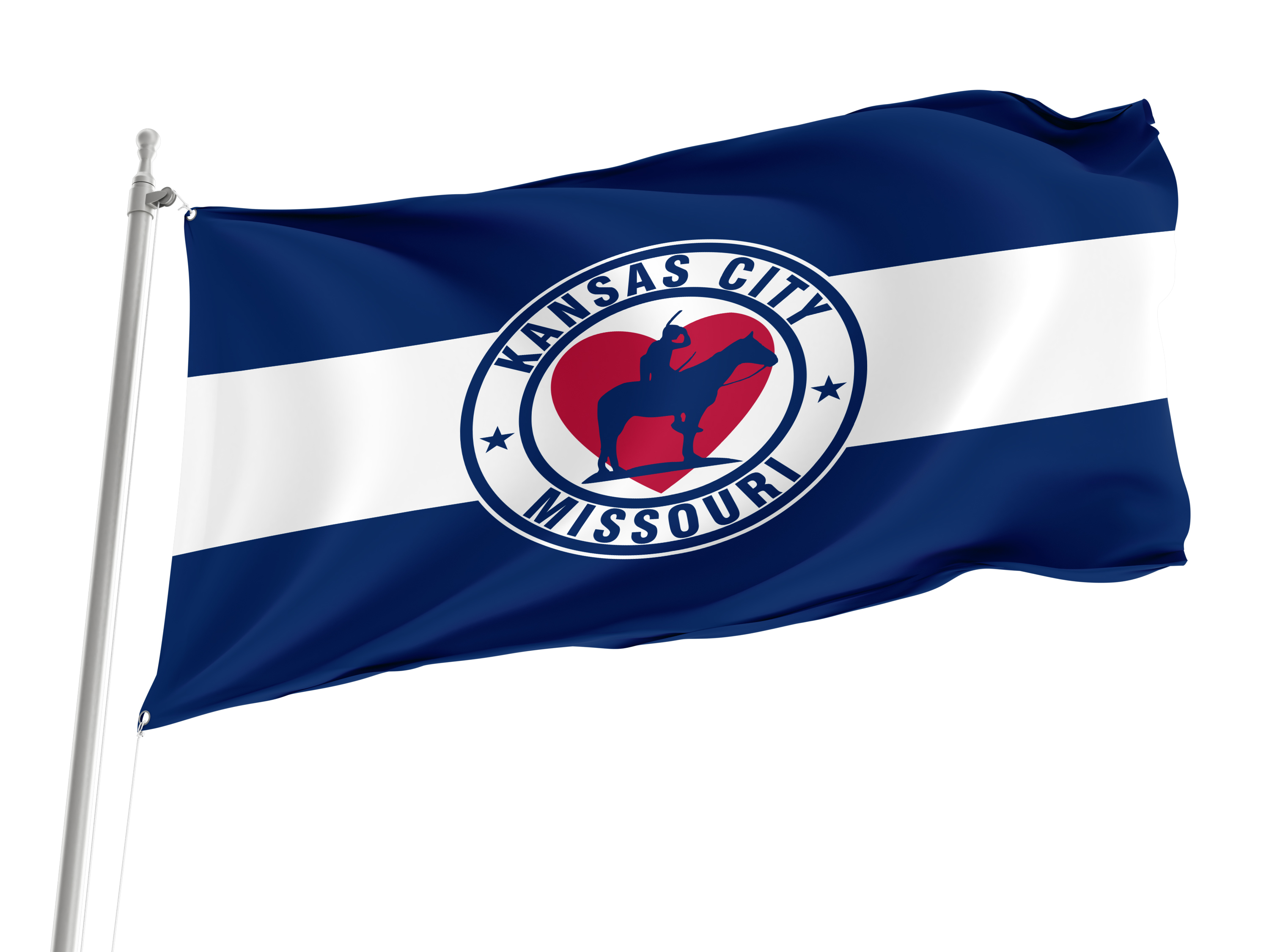 Kansas City 1944-1972 Flag for Indoor & Outdoor Use