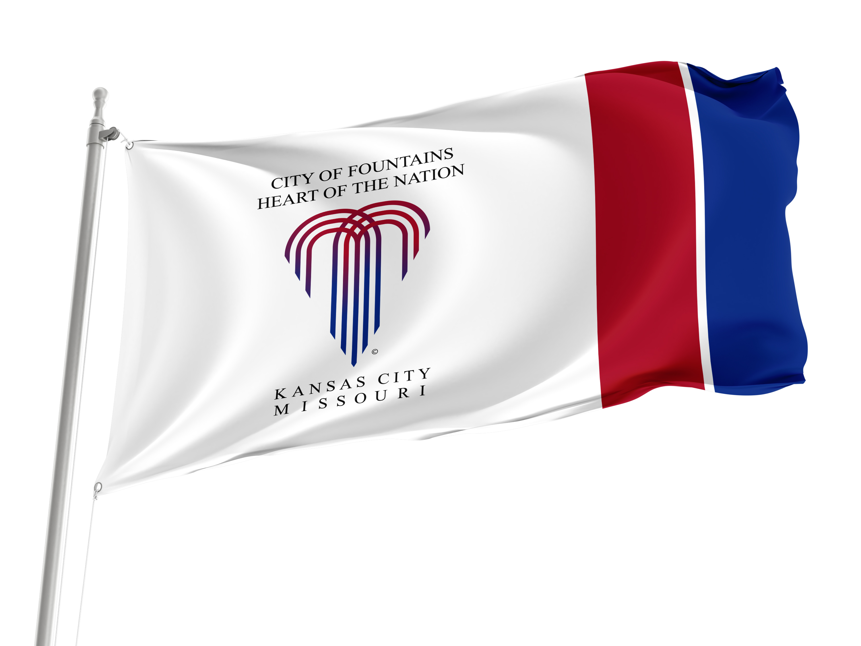 Kansas City 1992-1995 Flag for Indoor & Outdoor Use