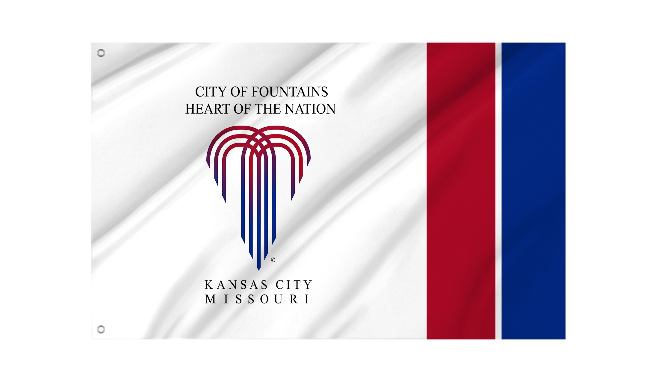 Kansas City 1992-1995 Flag for Indoor & Outdoor Use