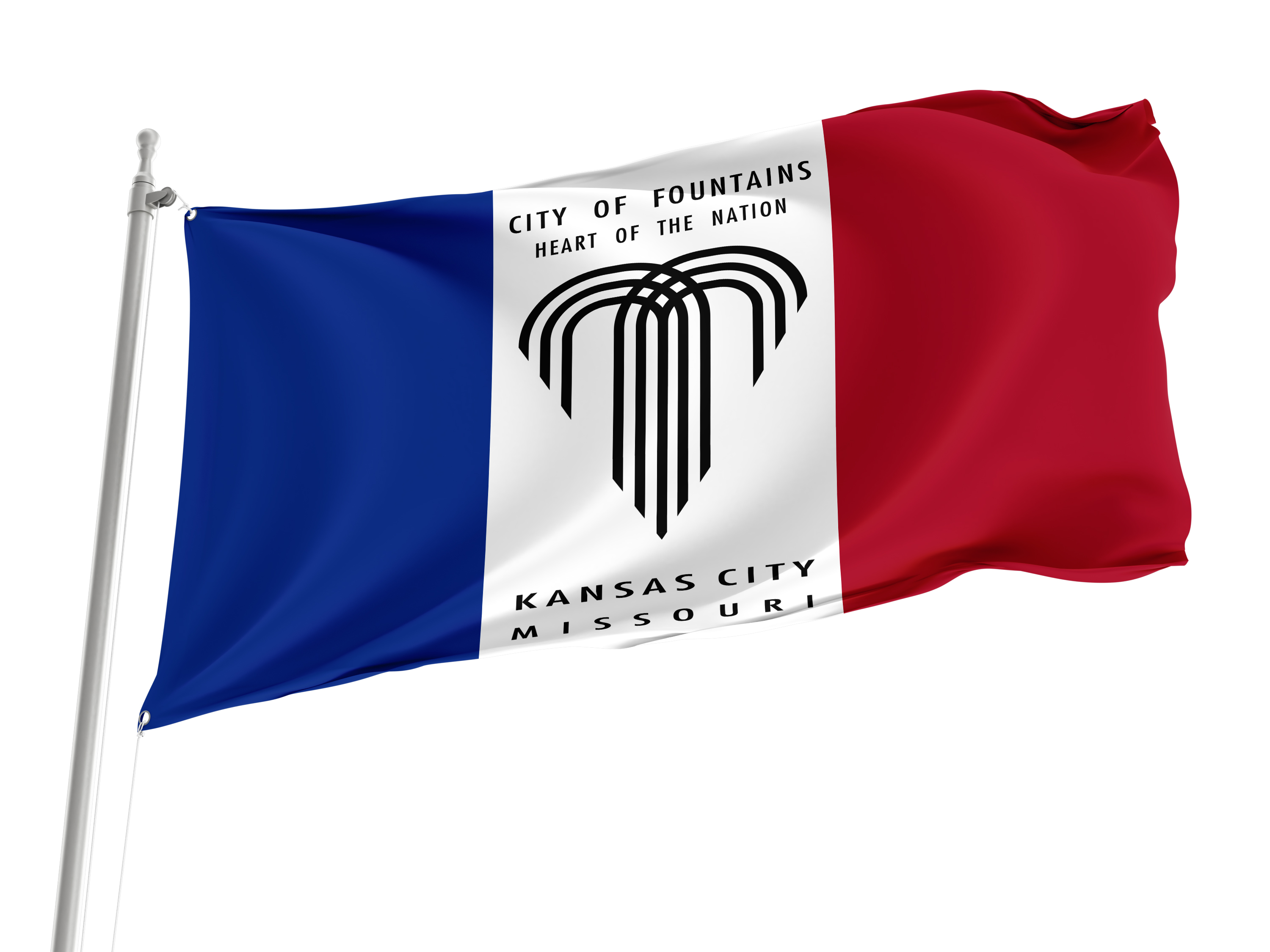 Kansas City 1995-2023 Flag for Indoor & Outdoor Use