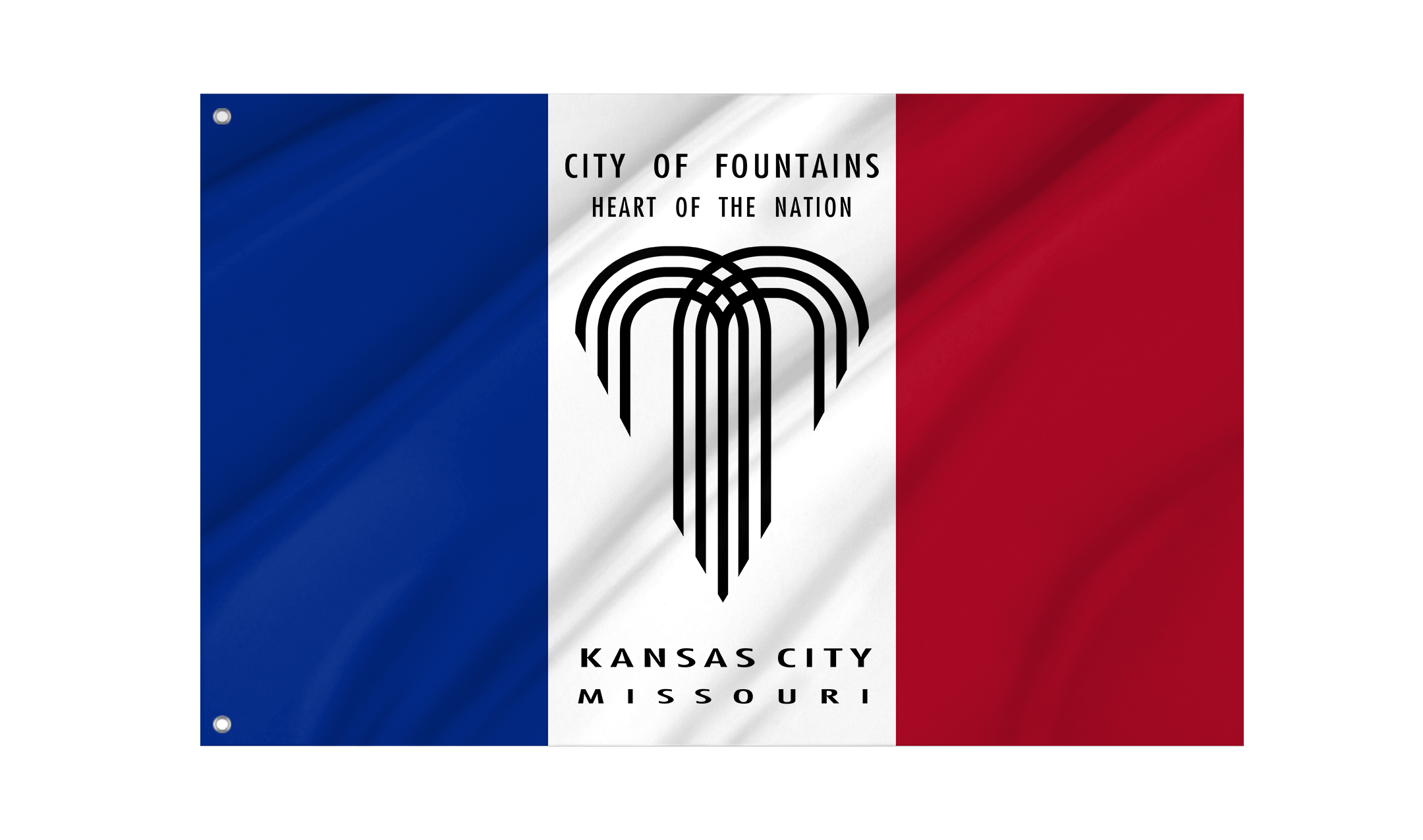 Kansas City 1995-2023 Flag for Indoor & Outdoor Use