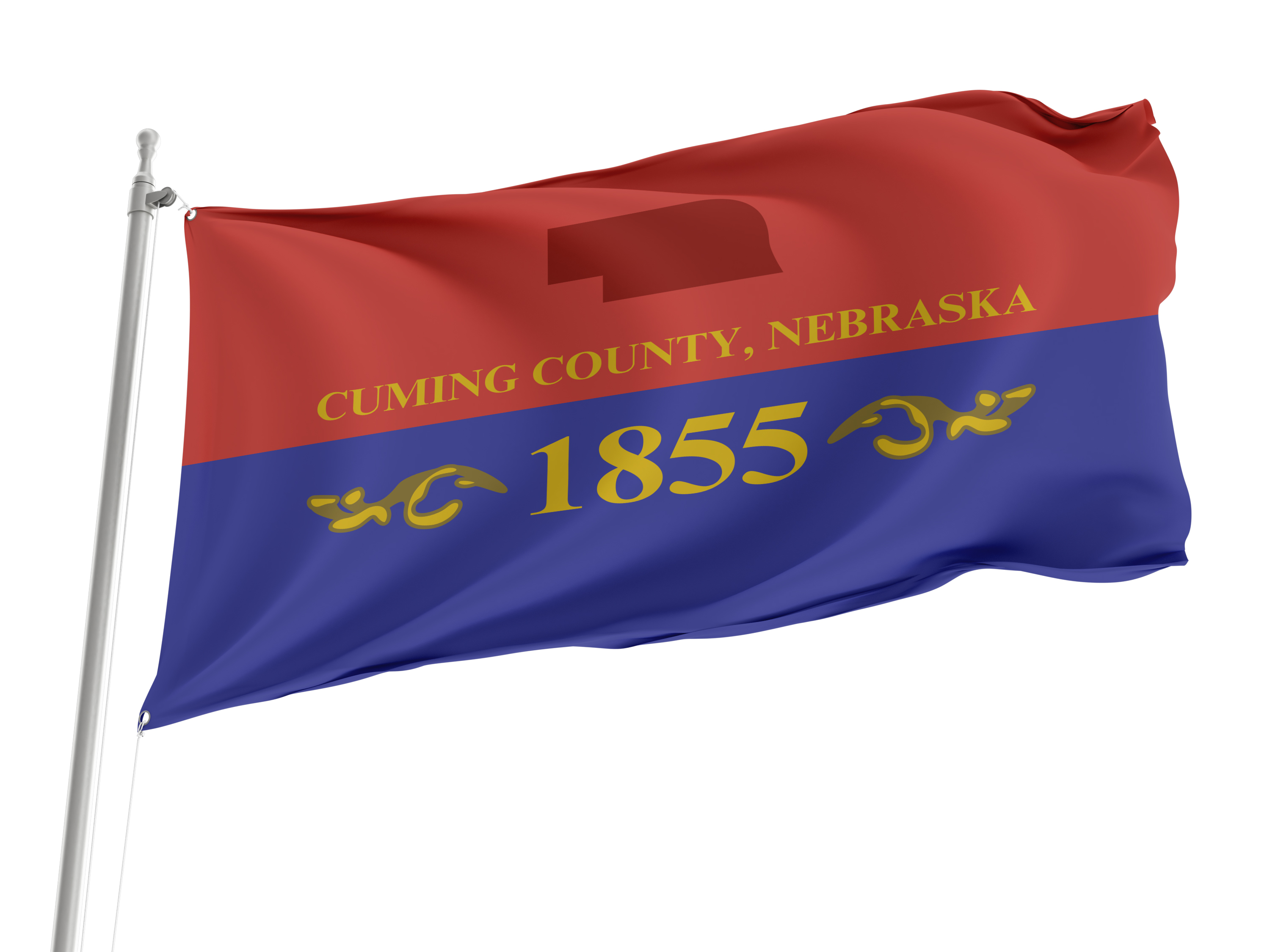Cuming County Flag for Indoor & Outdoor Use