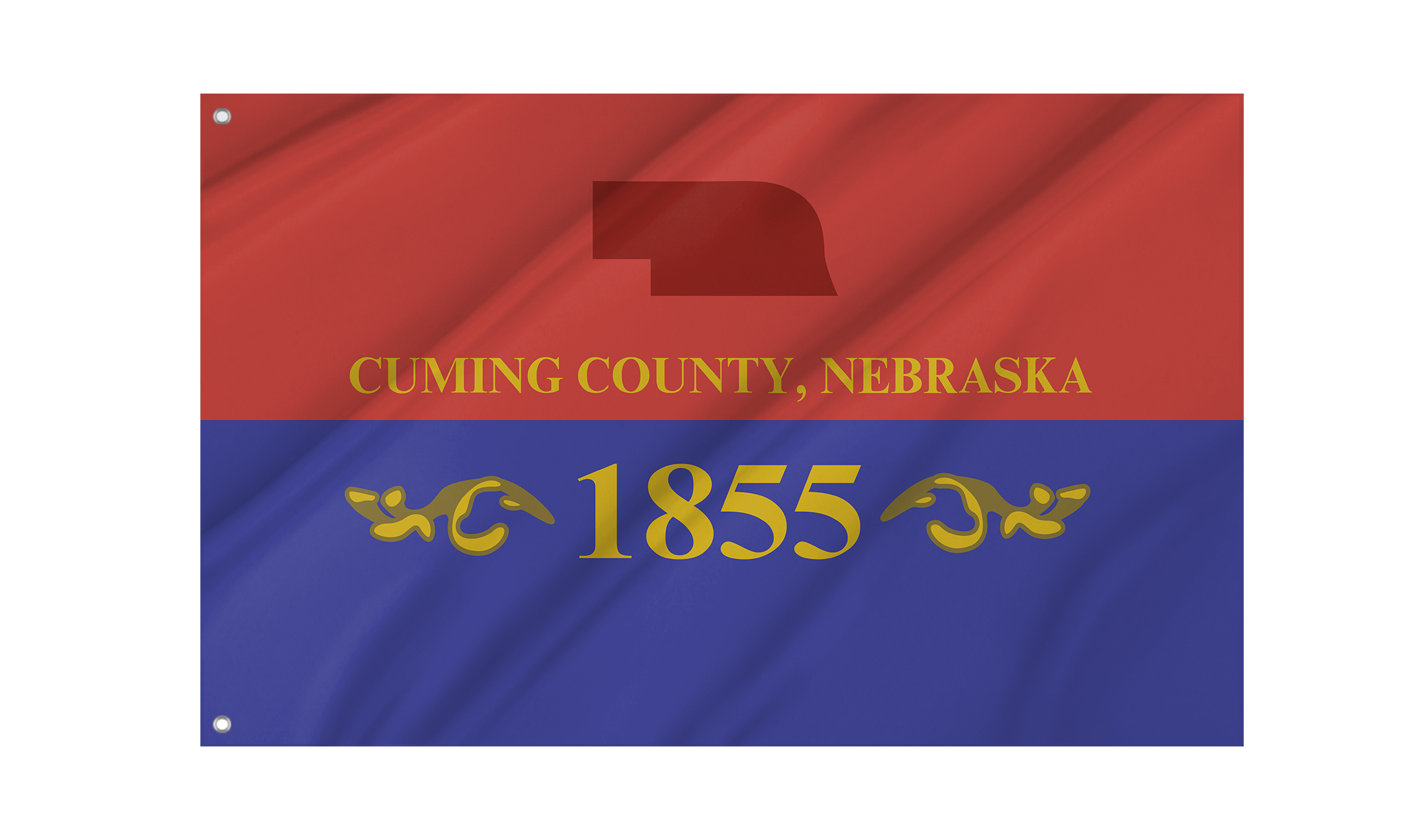 Cuming County Flag for Indoor & Outdoor Use