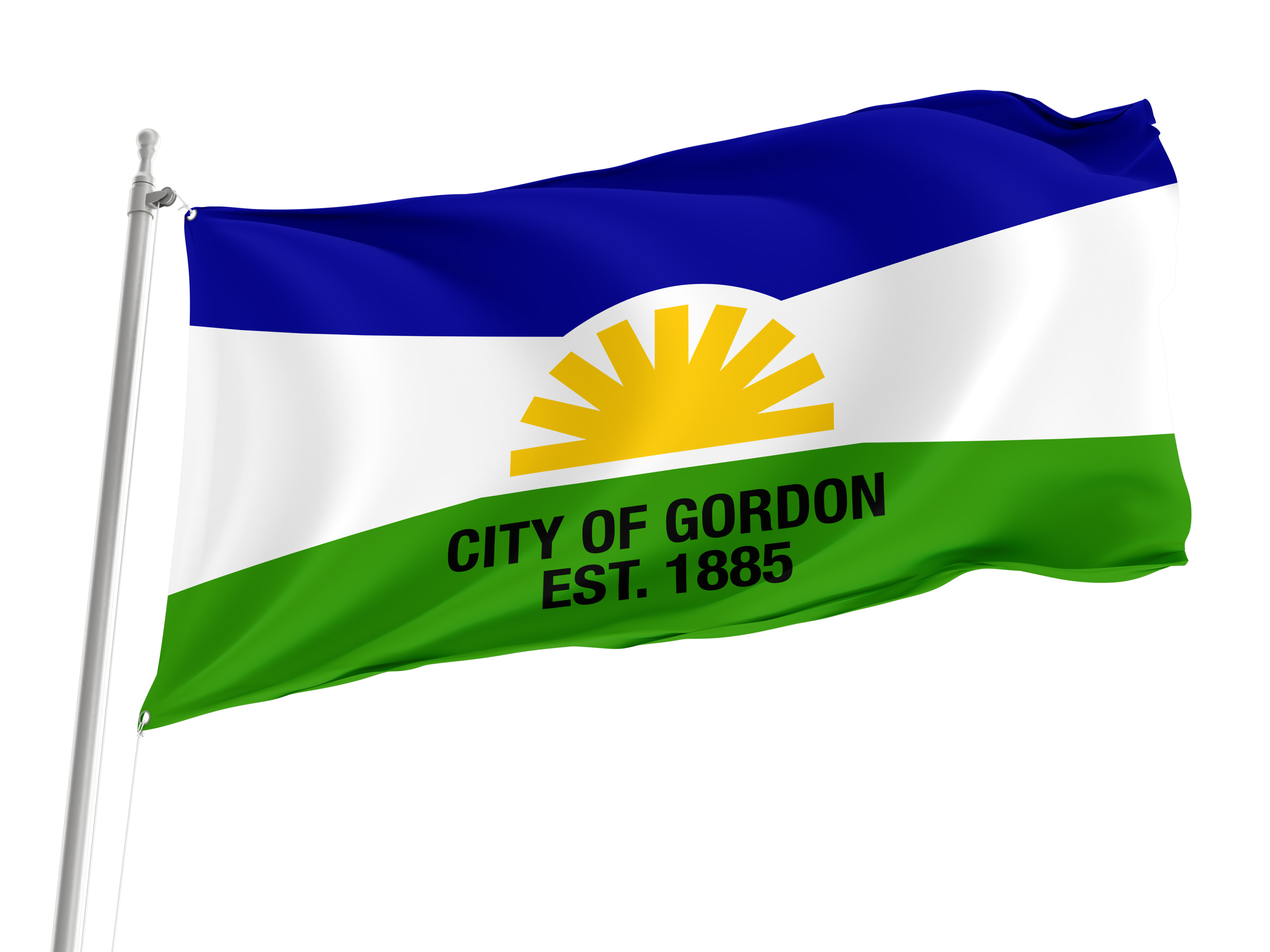 Gordon City Flag for Indoor & Outdoor Use