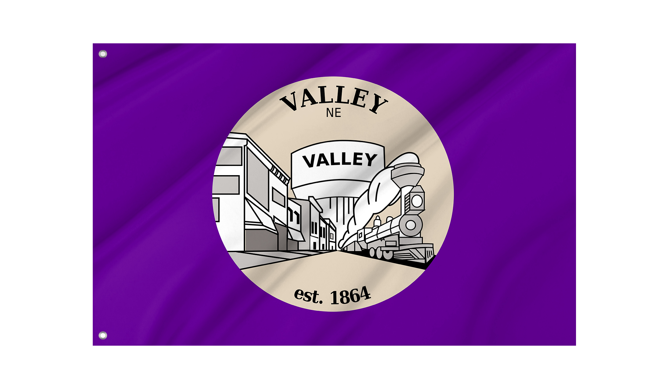 Valley, Nebraska Flag for Indoor & Outdoor Use