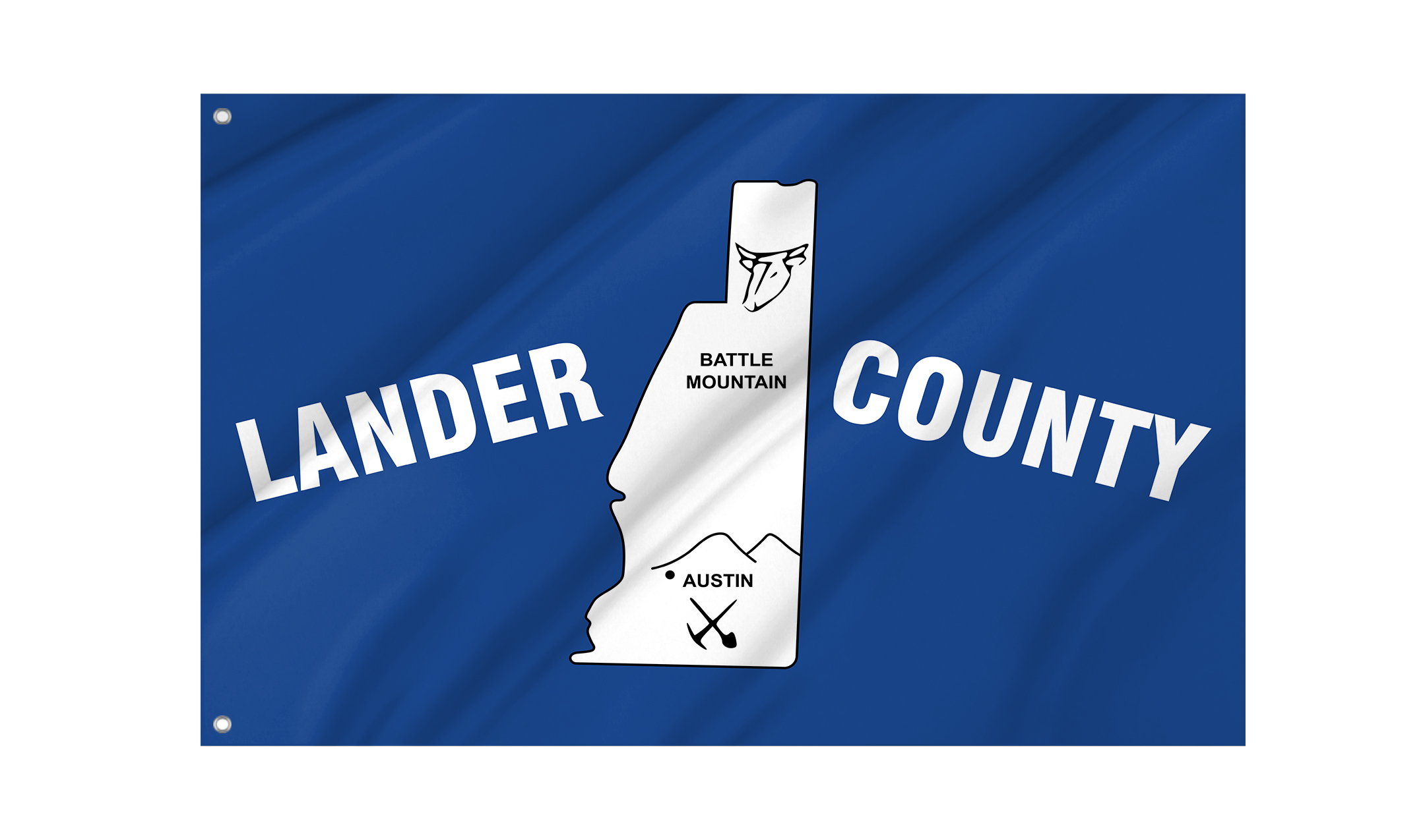 Lander County Flag for Indoor & Outdoor Use