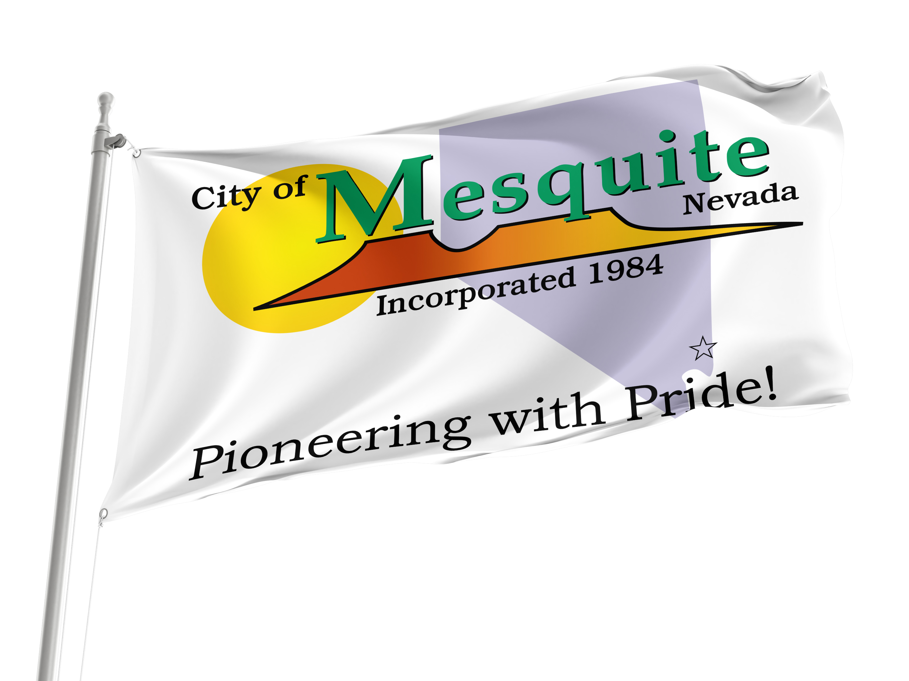 Mesquite City Flag for Indoor & Outdoor Use