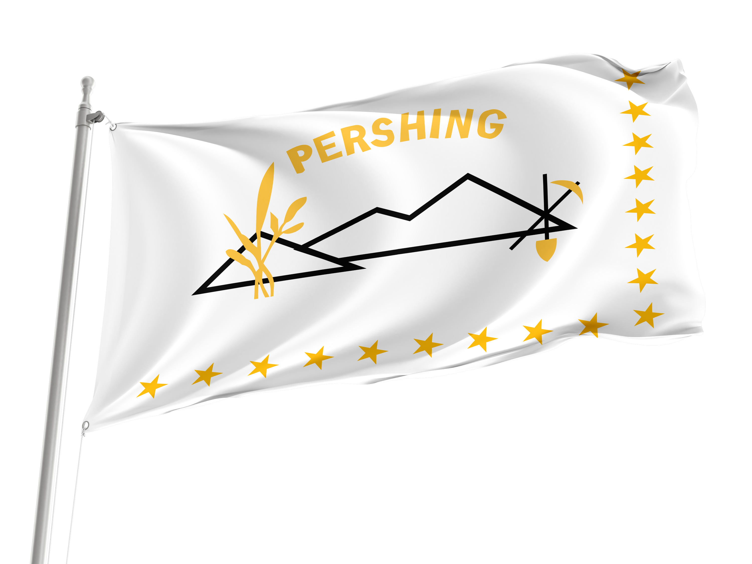 Pershing County Flag for Indoor & Outdoor Use