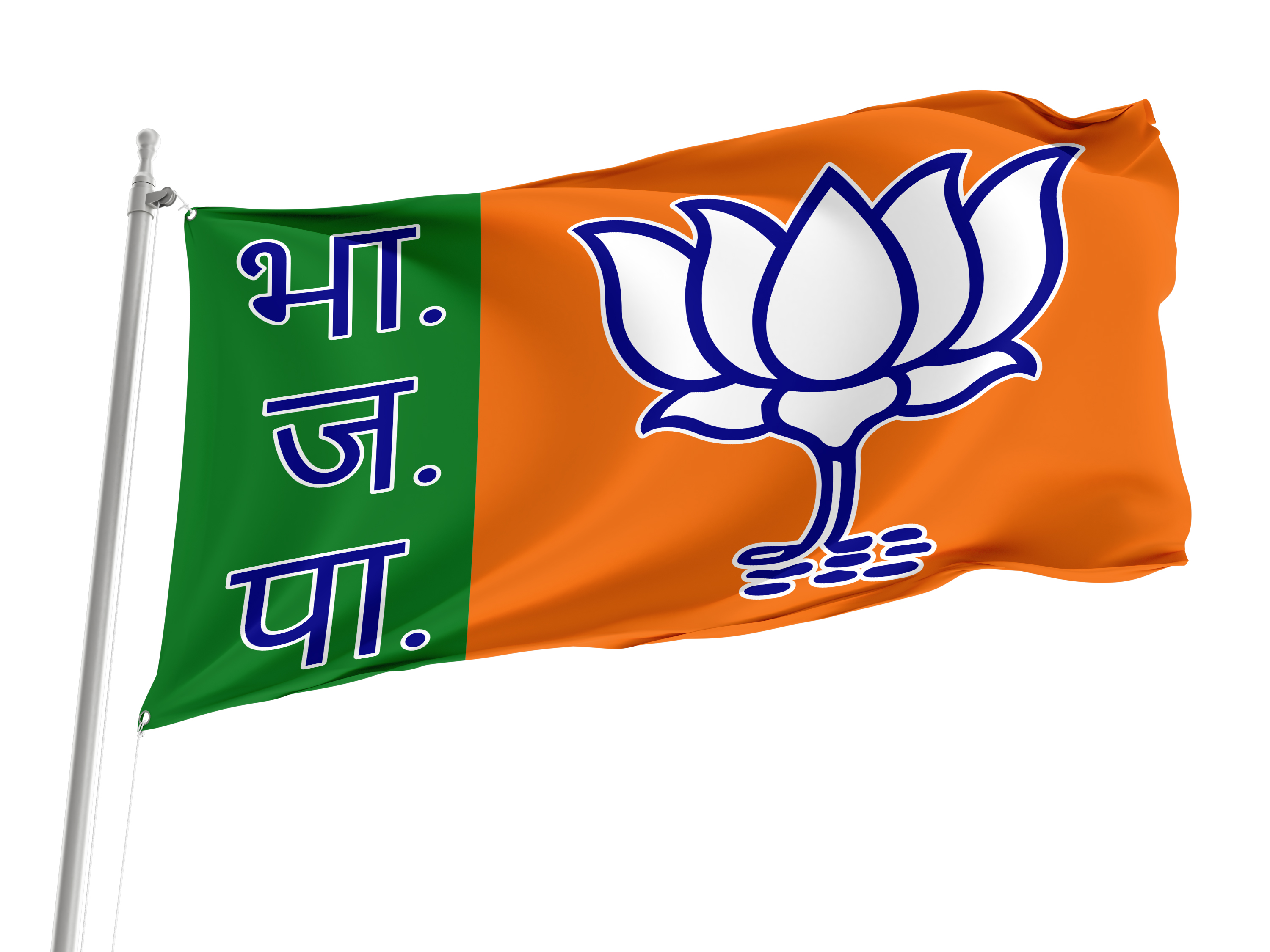 Bharatiya Janata Party BJP Flag for Indoor & Outdoor Use