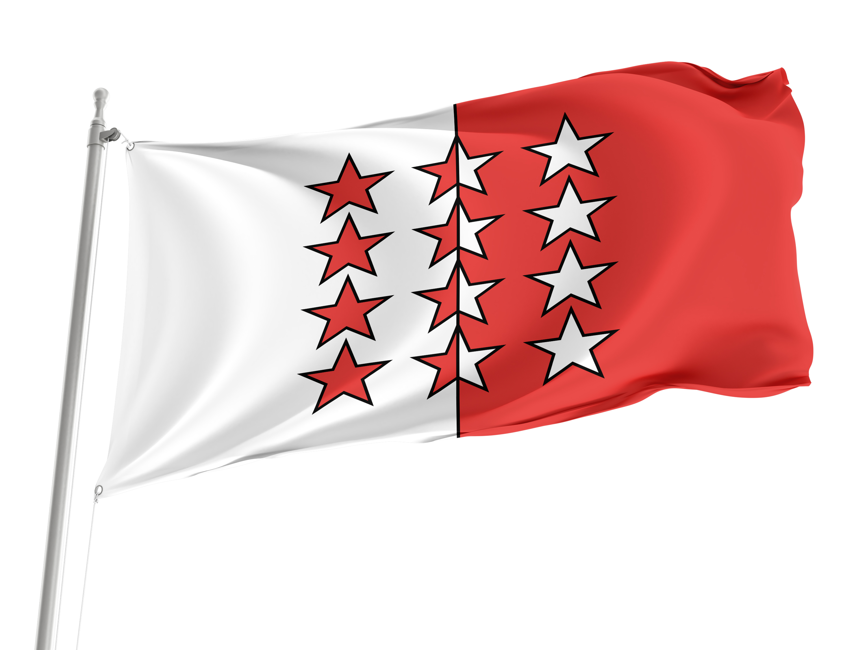 Valais 1802-1810 & 1813-1815 Flag for Indoor & Outdoor Use