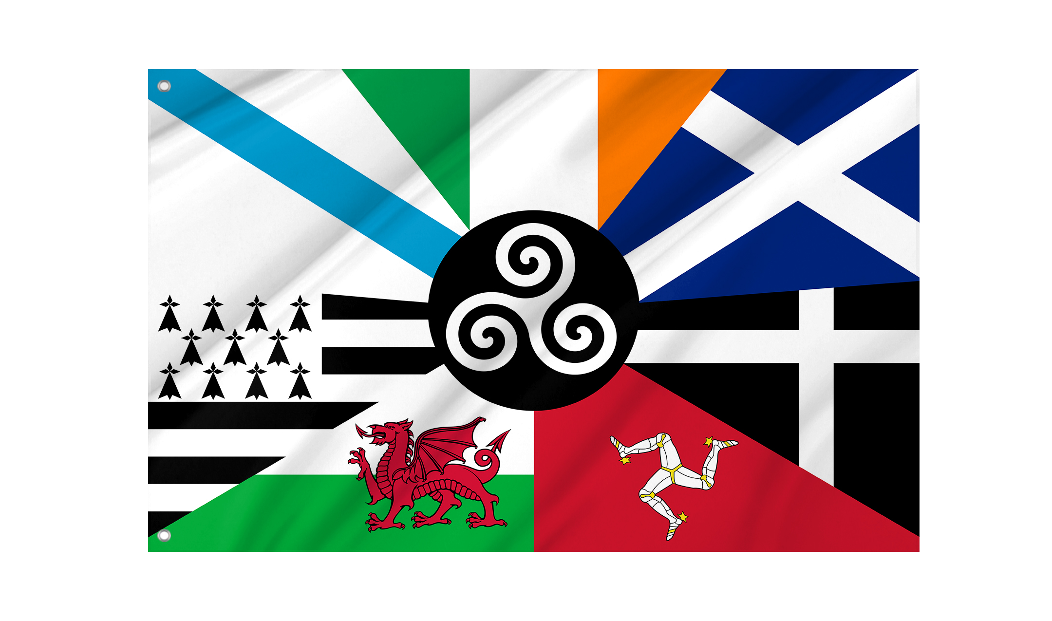 Celtic Nations Flag for Indoor & Outdoor Use