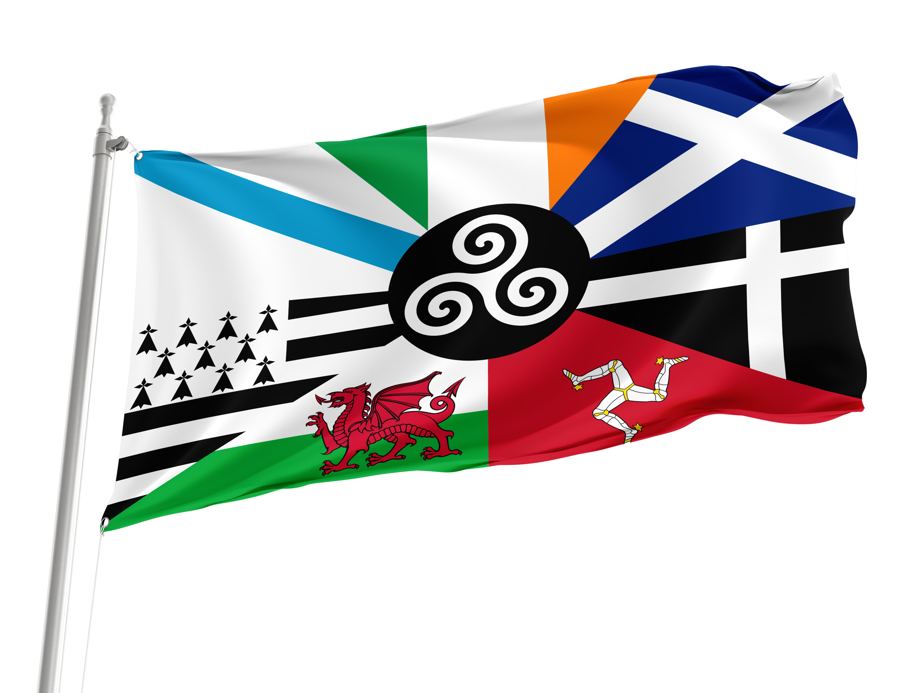 Celtic Nations Flag for Indoor & Outdoor Use