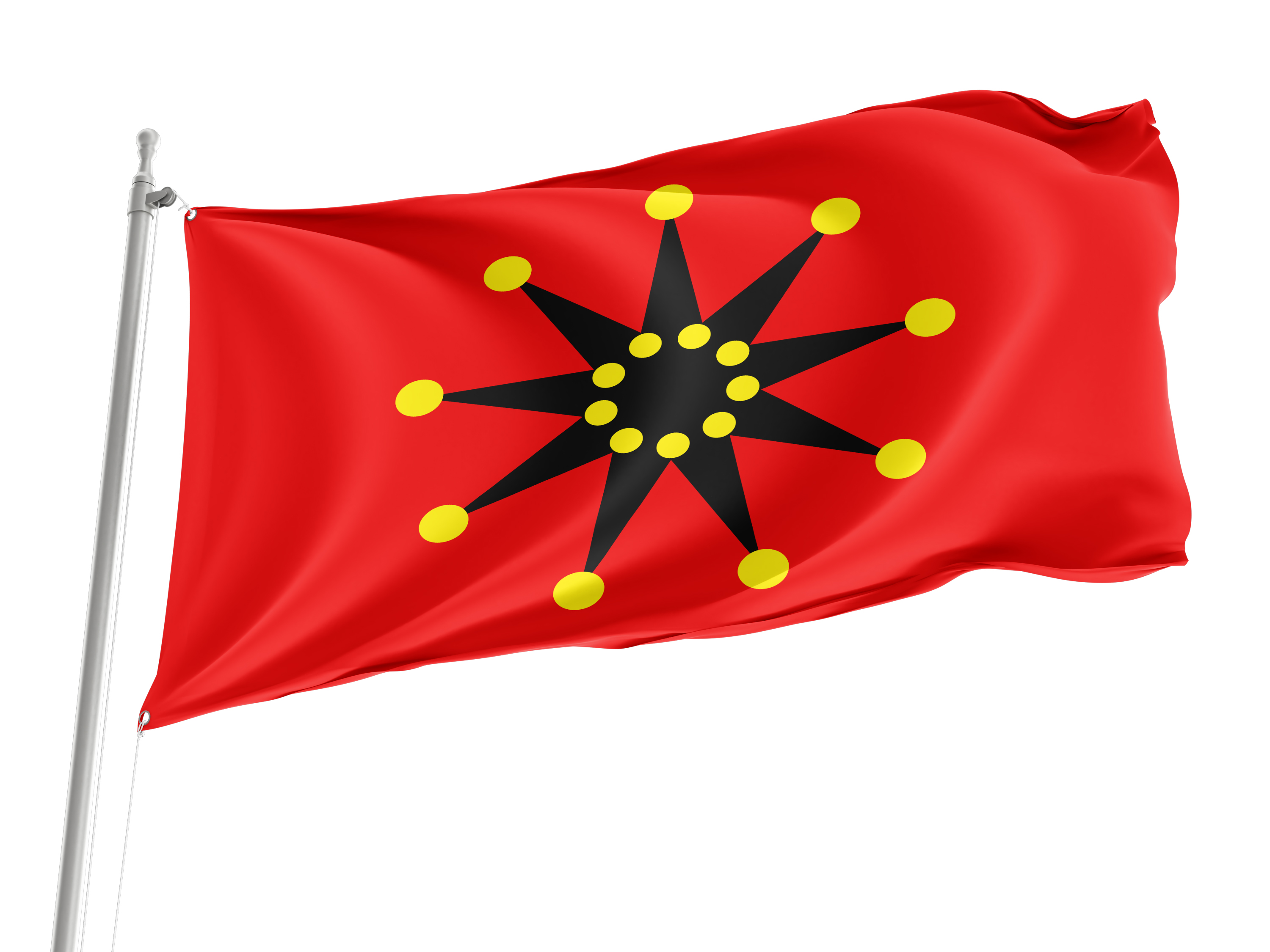 Chinese-Army Wuhan Flag 1911-1928 18 dots for Indoor & Outdoor Use
