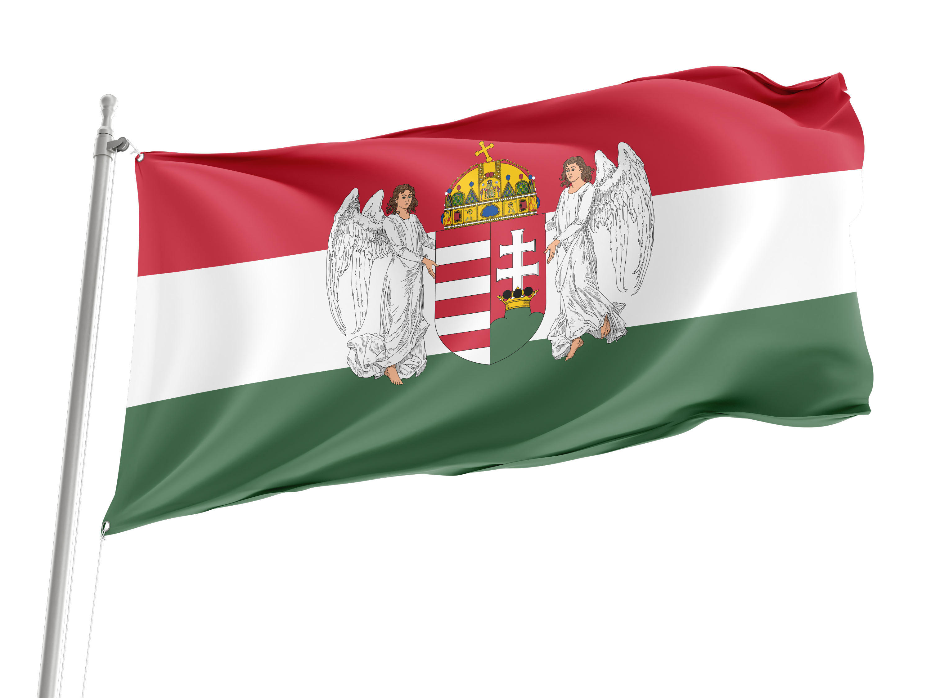 Hungary between 12 January 1896 to 6 November 1915 Flag for Indoor & Outdoor Use