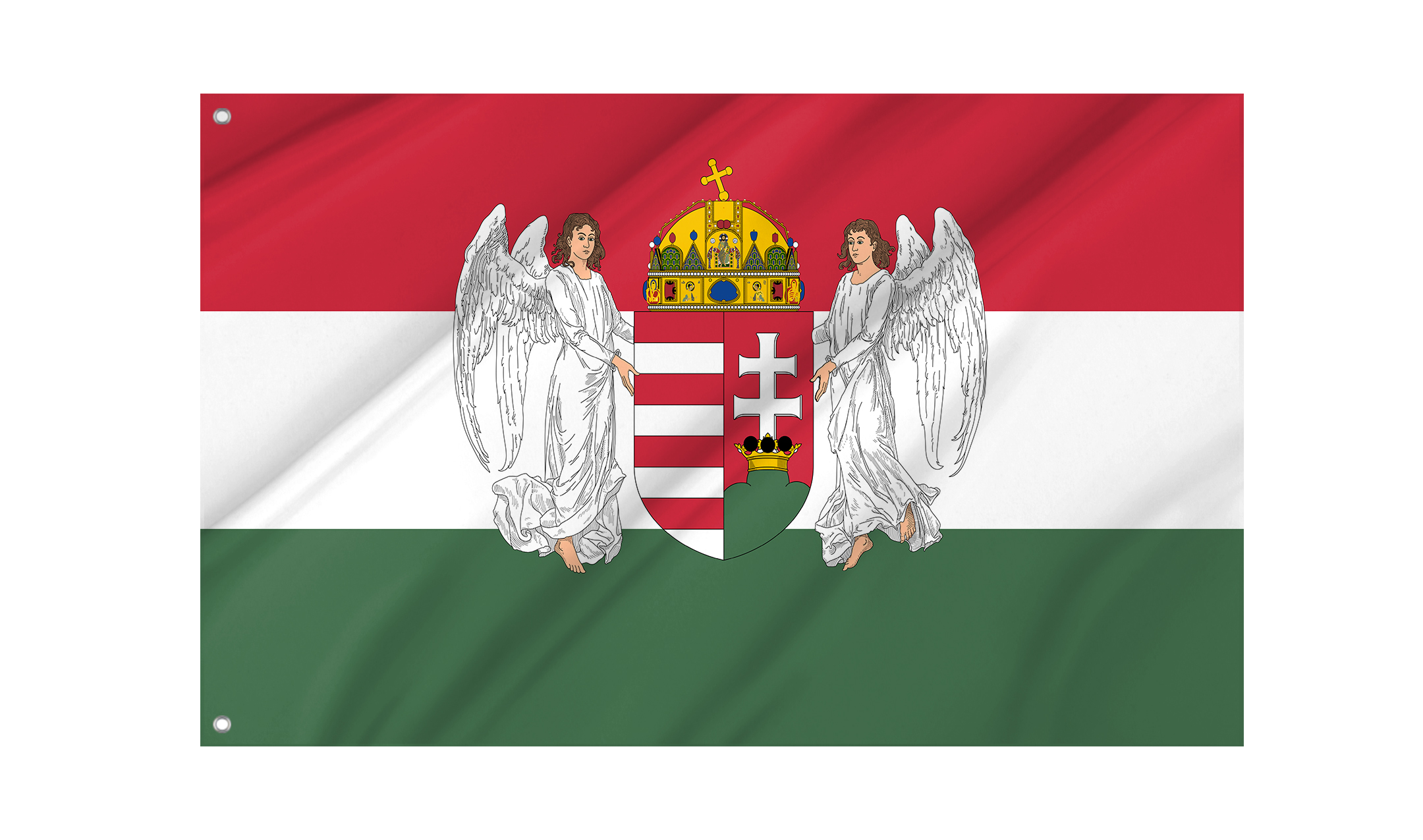 Hungary between 12 January 1896 to 6 November 1915 Flag for Indoor & Outdoor Use