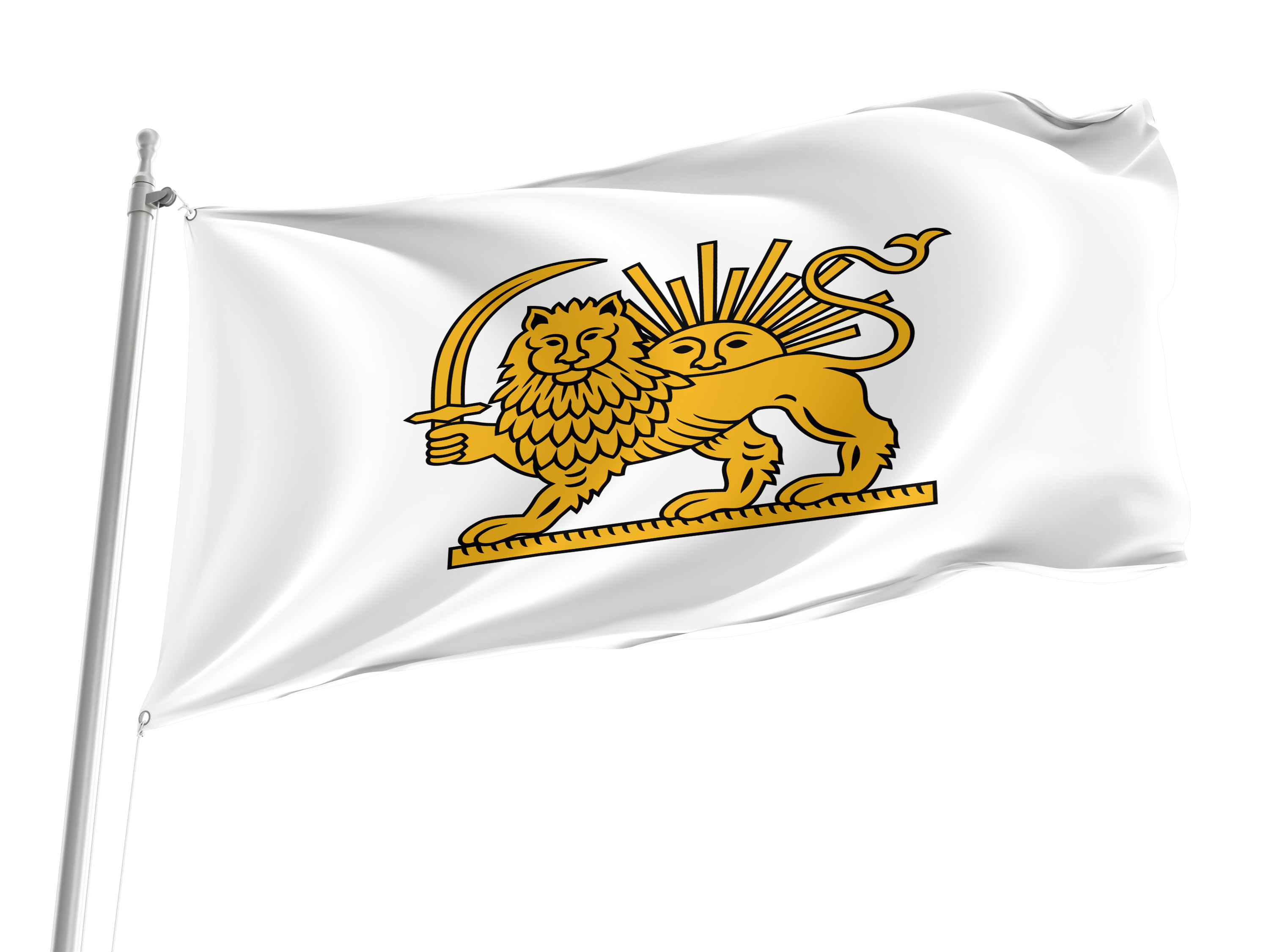Iran Under Mohammad Shah Qajar Flag for Indoor & Outdoor Use