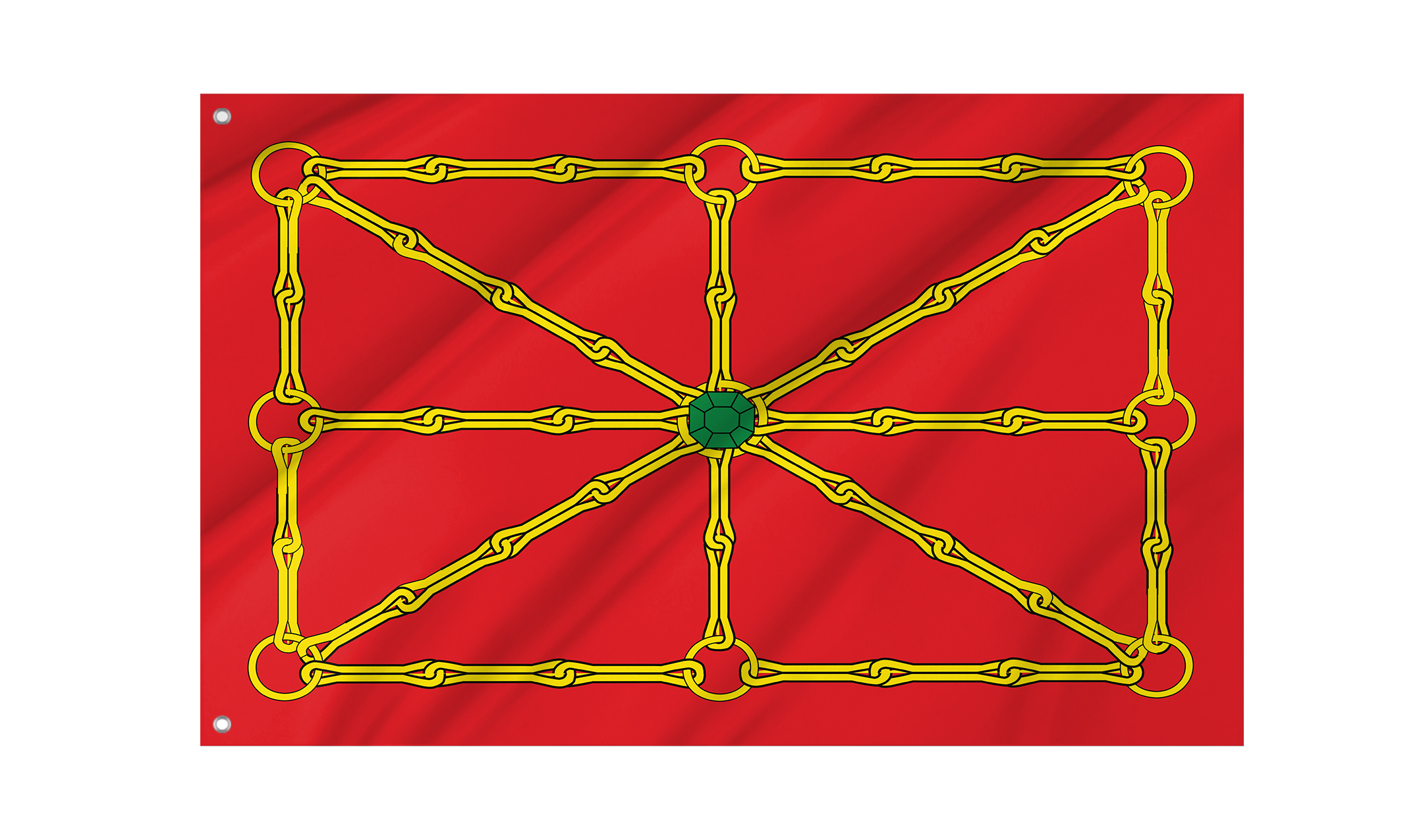 Navarre Independentist Flag, Patriotic Flags, Unique Design Print, Flags for Indoor & Outdoor Use